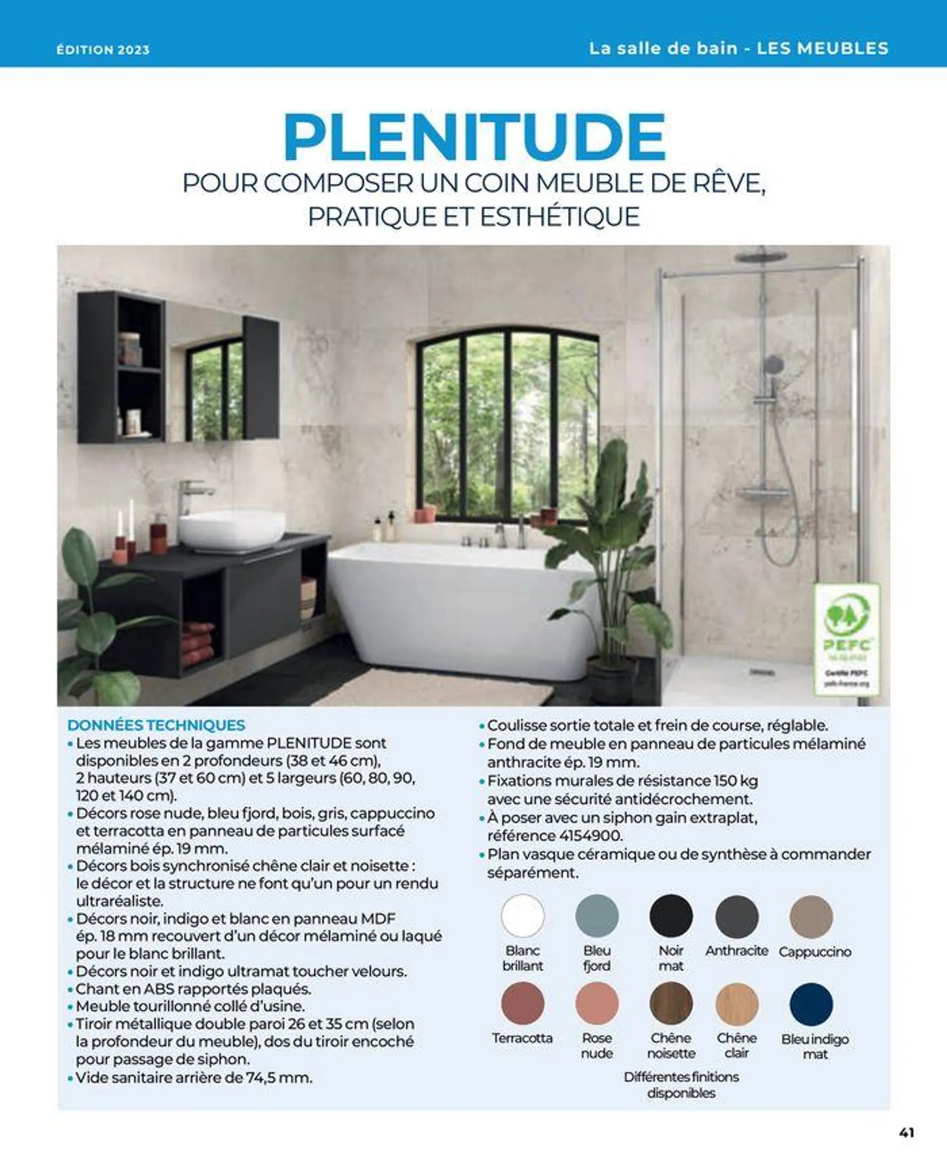 La salle de bain en toute sérénité du 17 janvier au 31 août 2024 - Catalogue page 41