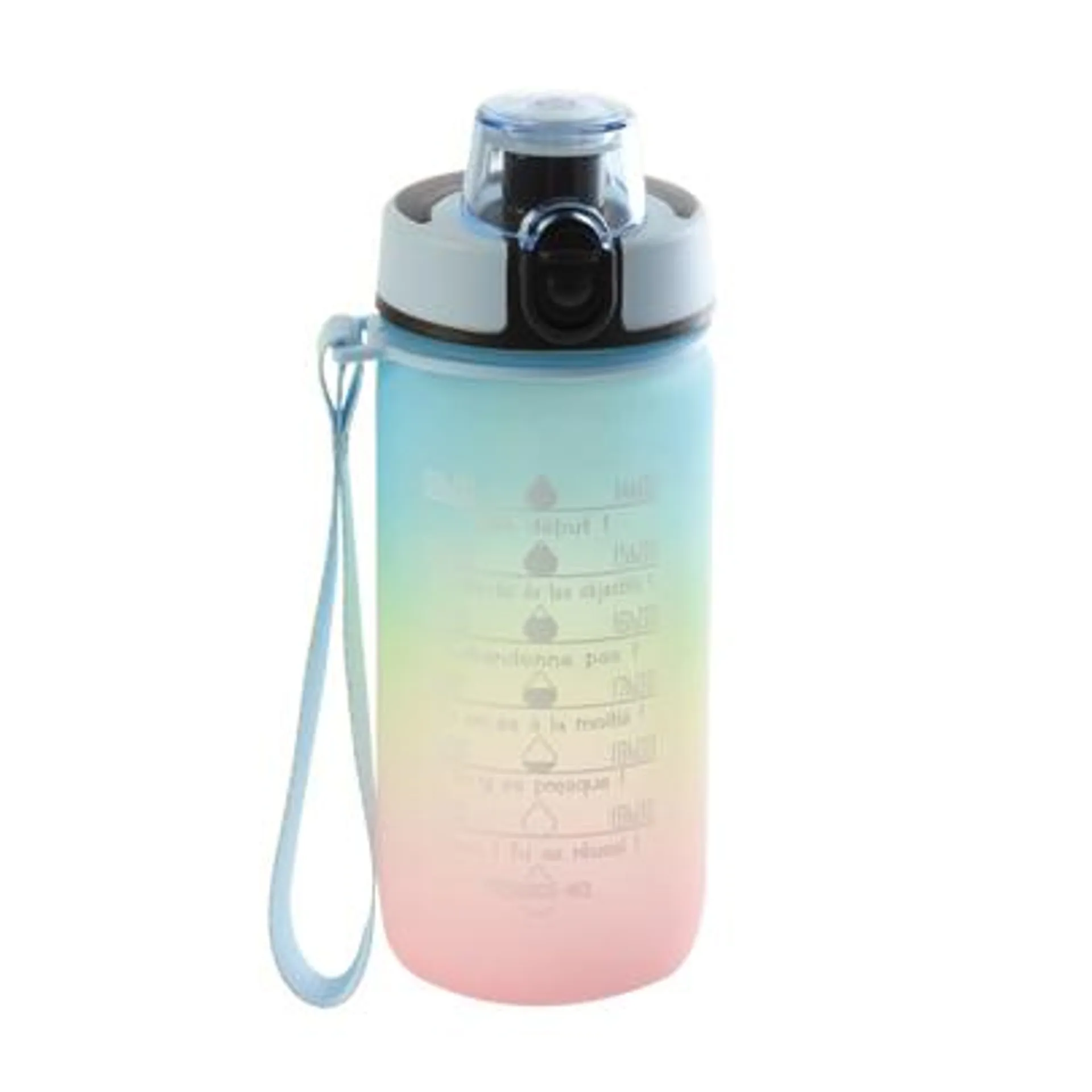 Gourde de motivation plastique 550 ml