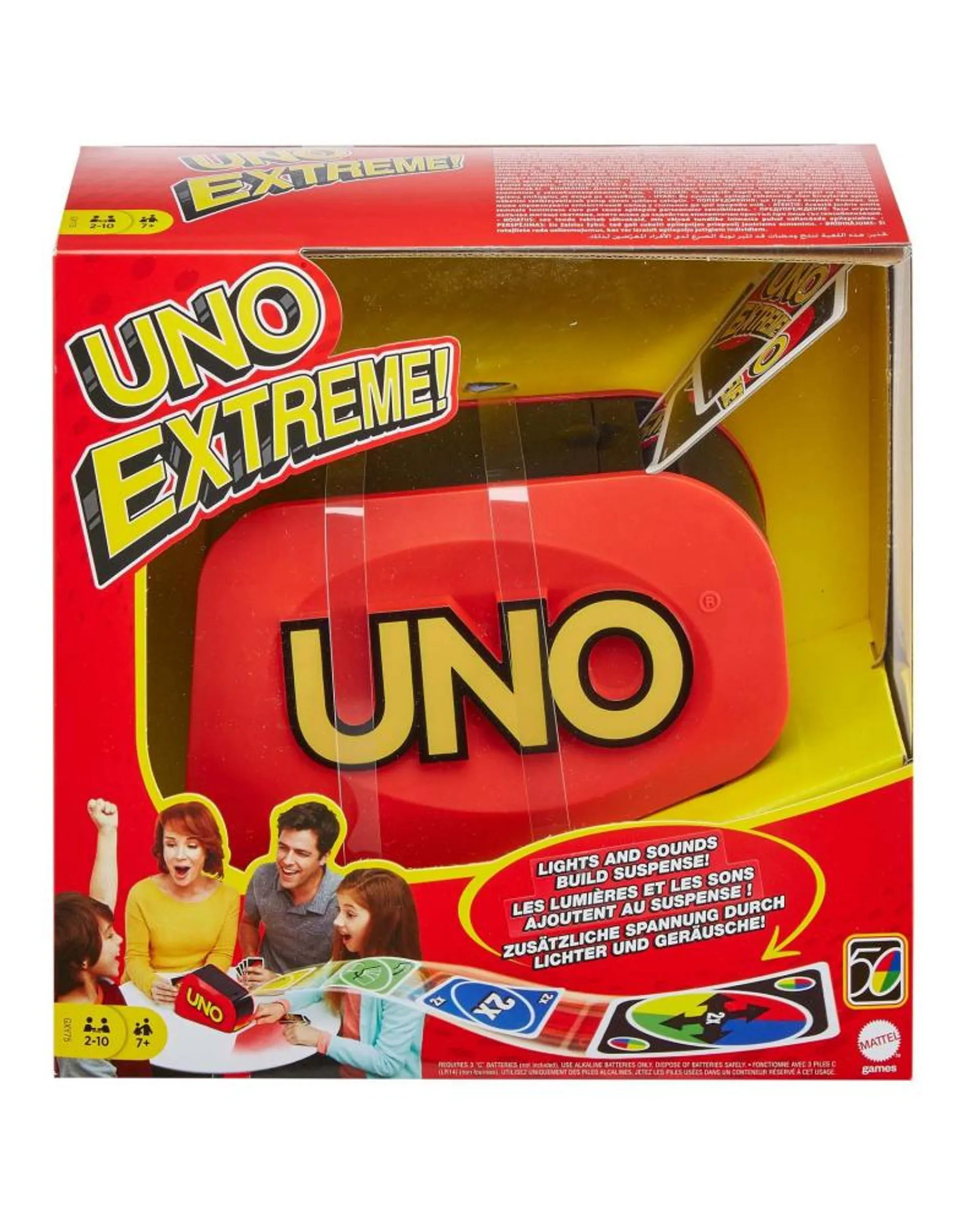 MATTEL GAMES - UNO EXTREME - JEU DE CARTES FAMILLE