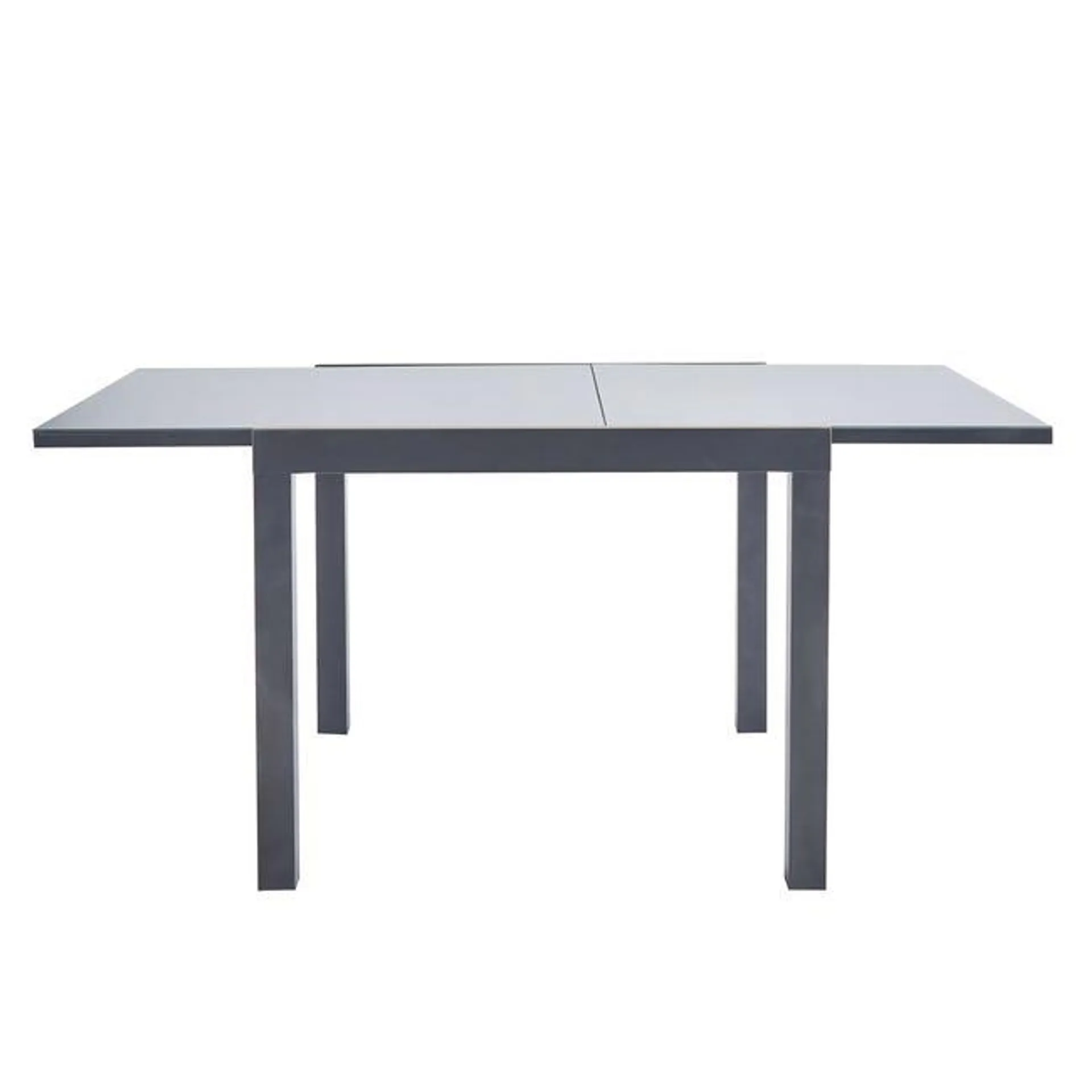 Table de jardin NATERIAL Lyra rectangulaire gris / argent 6 personnes
