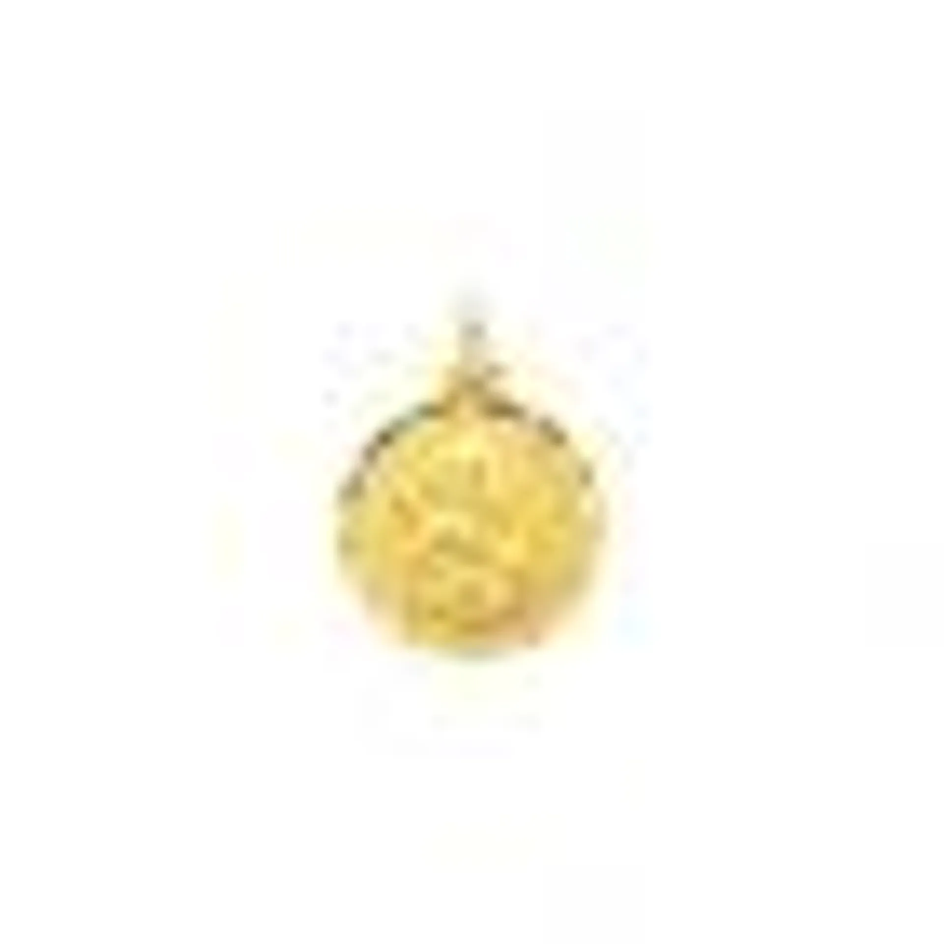 Médaille religieuse ronde Carador ange en or jaune 750/000