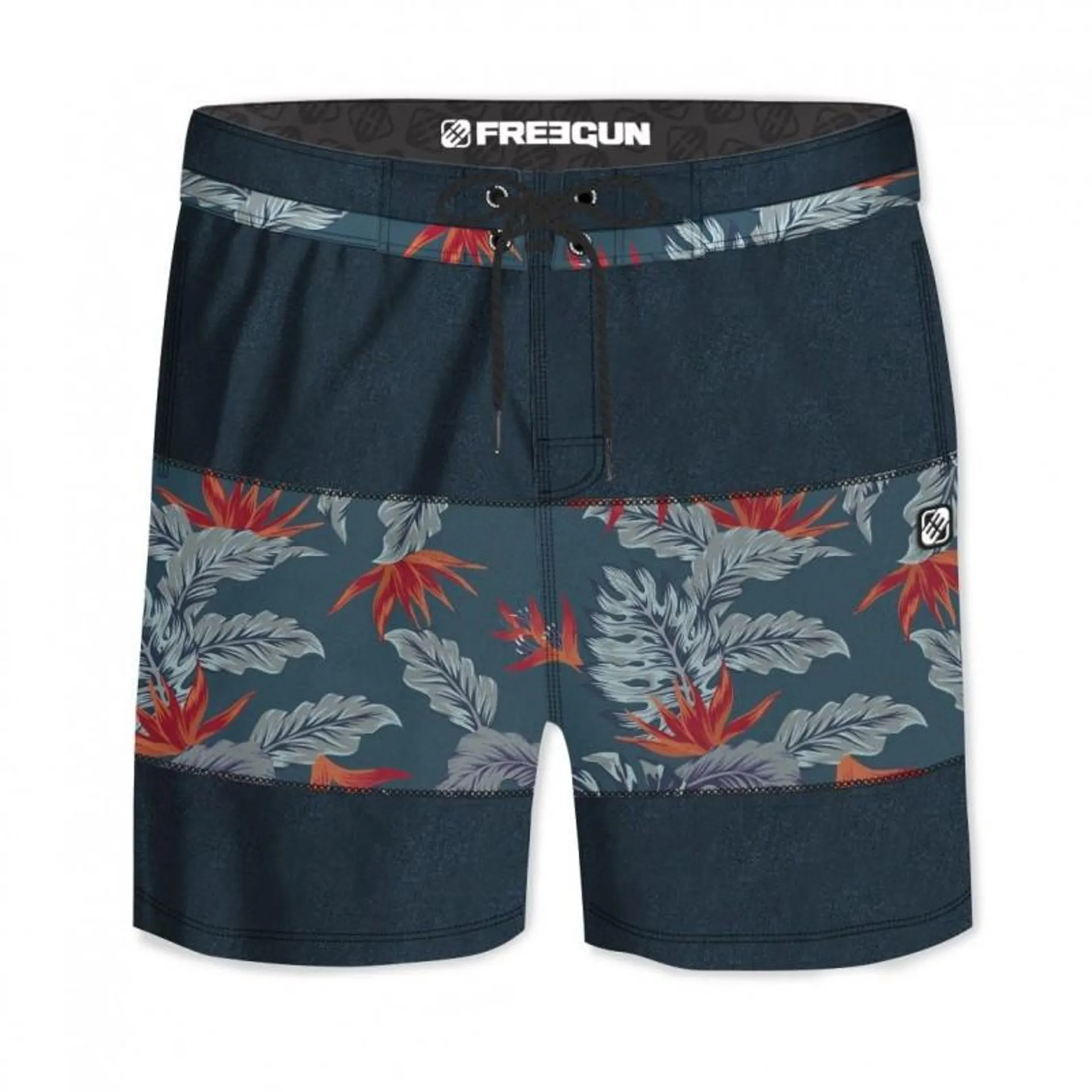 Boardshort Freegun long homme touché doux Flow