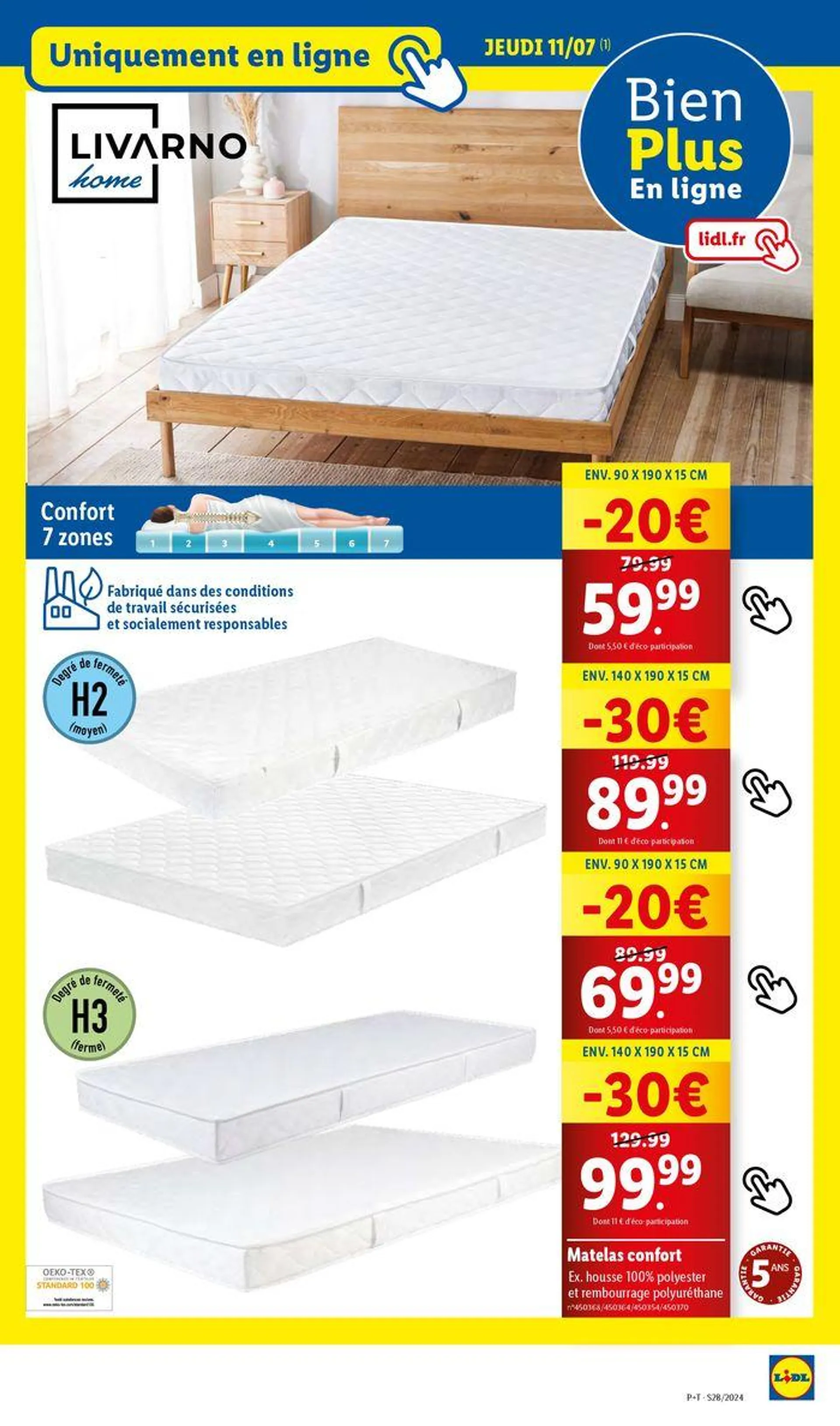 Profiez des petits prix pour des méga économies chez Lidl ! du 10 juillet au 16 juillet 2024 - Catalogue page 70