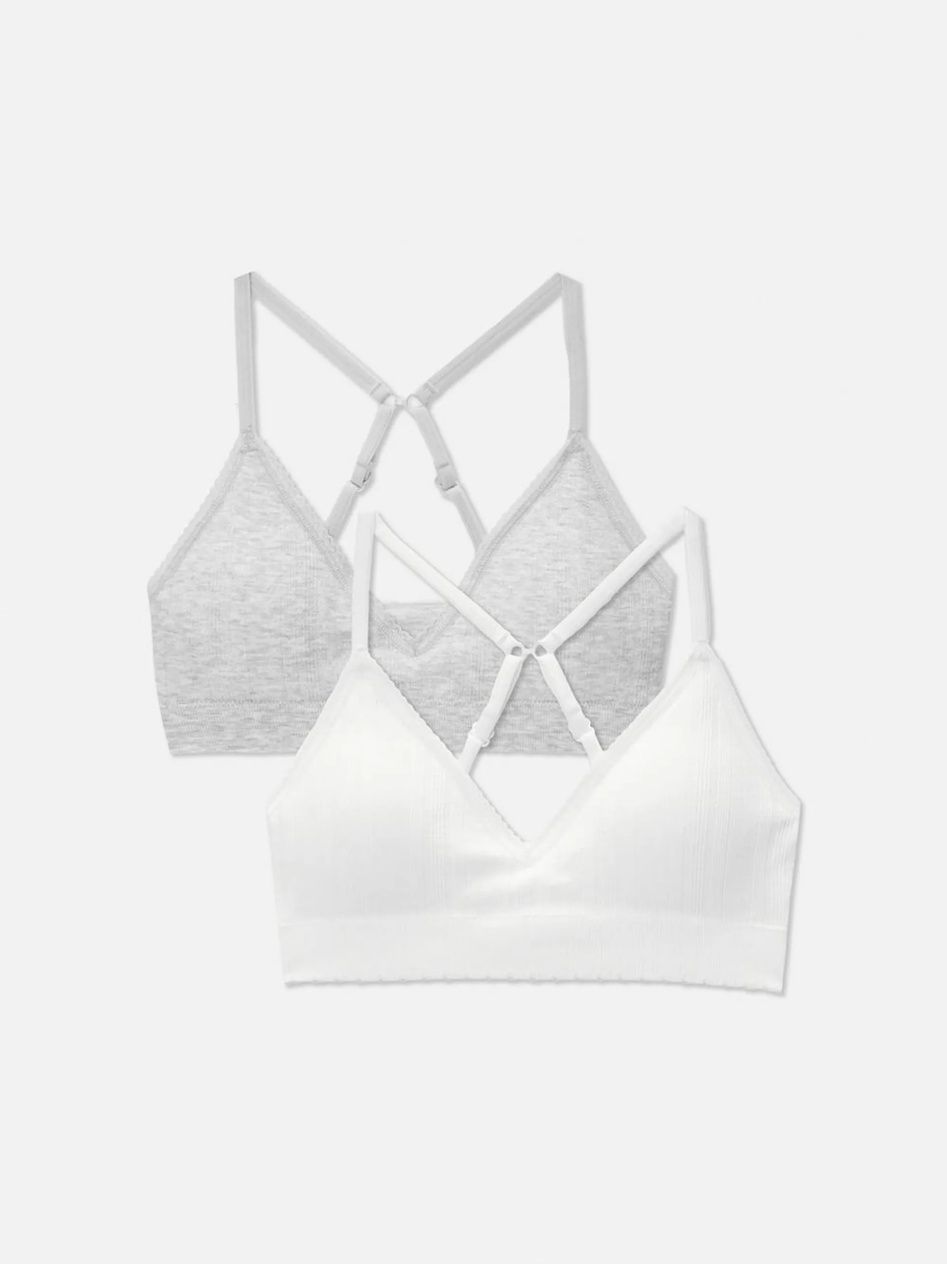 Lot de 2 brassières triangle sans coutures