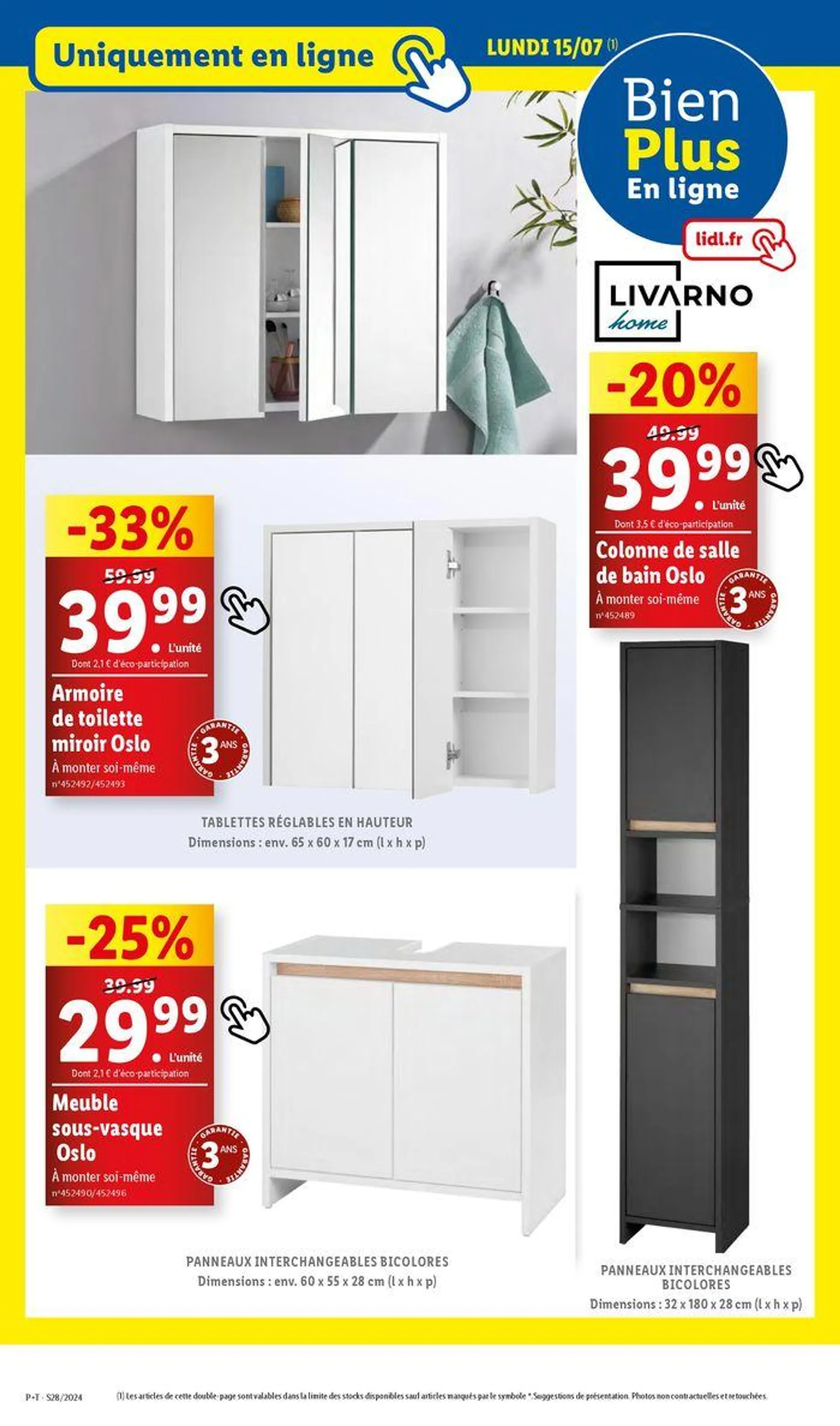 Profiez des petits prix pour des méga économies chez Lidl ! du 10 juillet au 16 juillet 2024 - Catalogue page 85