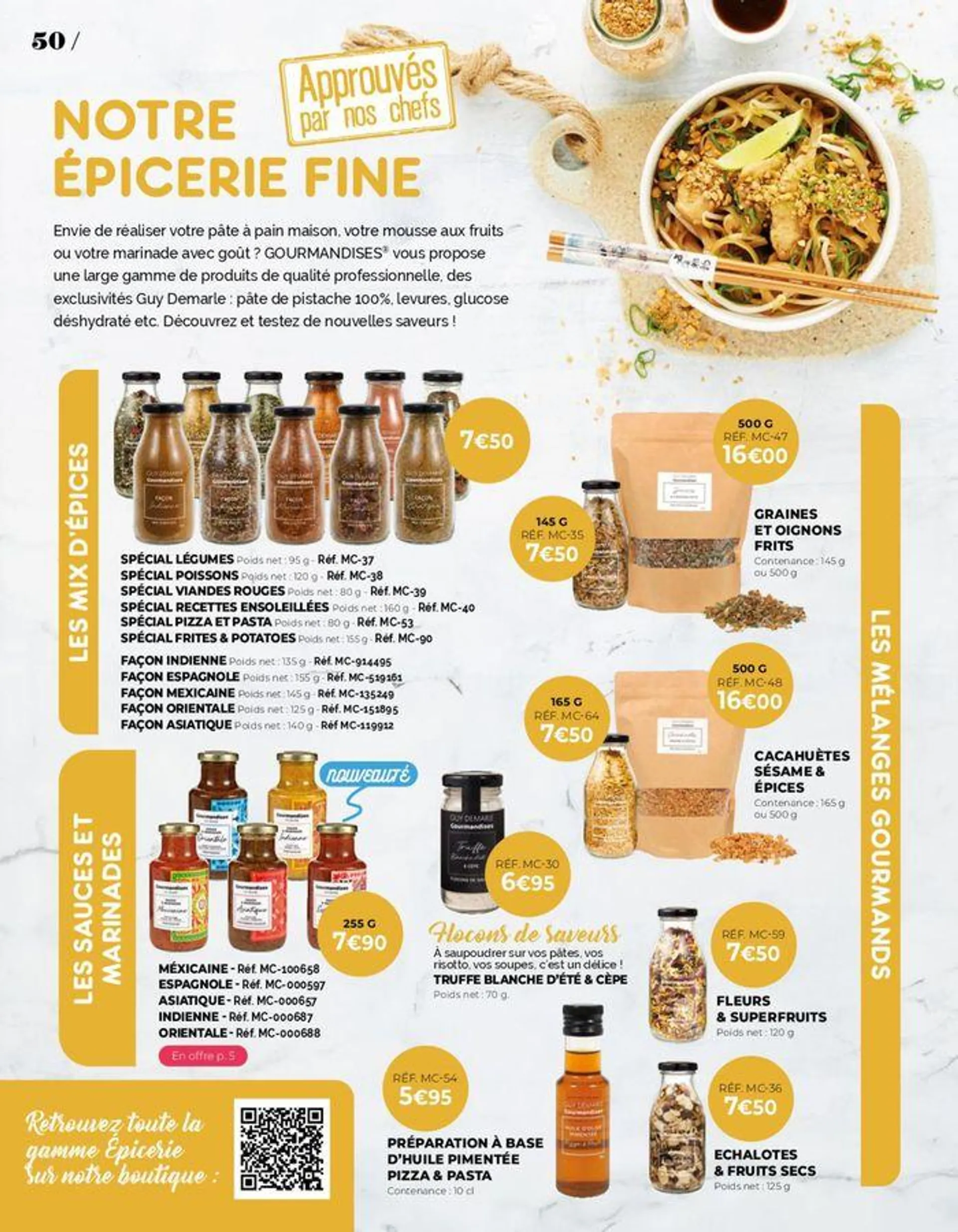 8 recettes offertes du 19 septembre au 30 janvier 2025 - Catalogue page 50