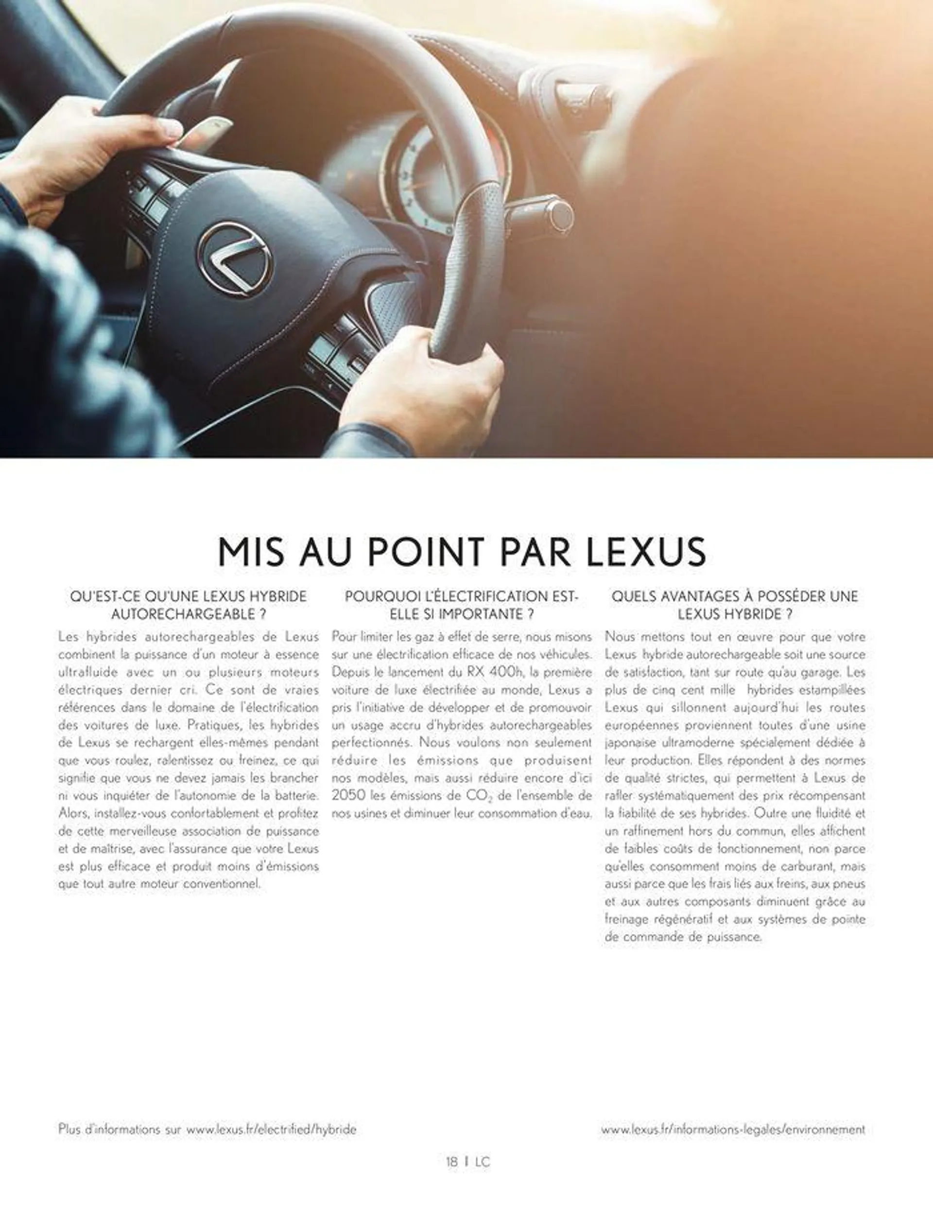 Lexus LC LC 500h et LC 500 du 24 juin au 28 février 2025 - Catalogue page 18