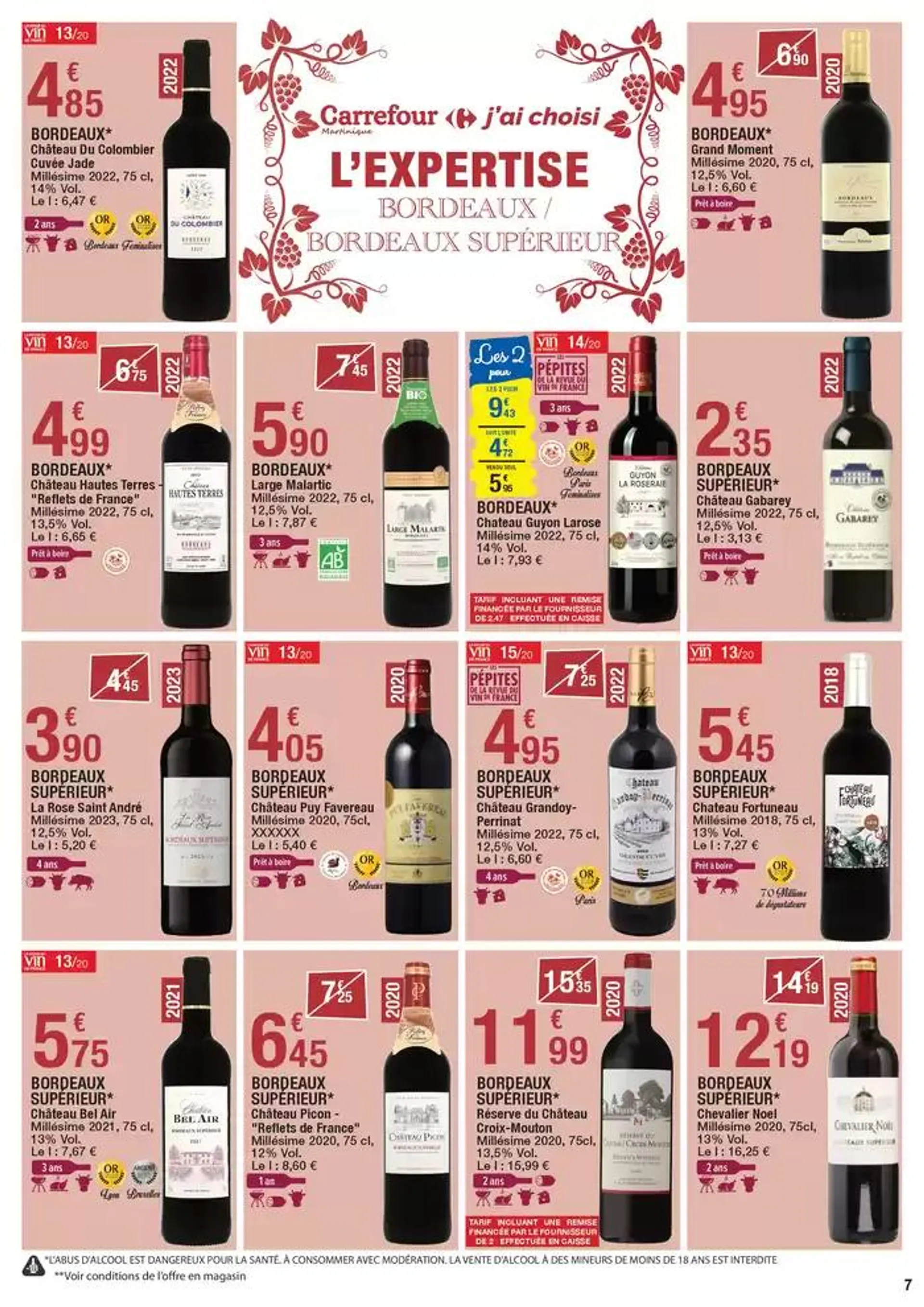 Carrefour FOIRE AUX VINS du 9 octobre au 20 octobre 2024 - Catalogue page 7