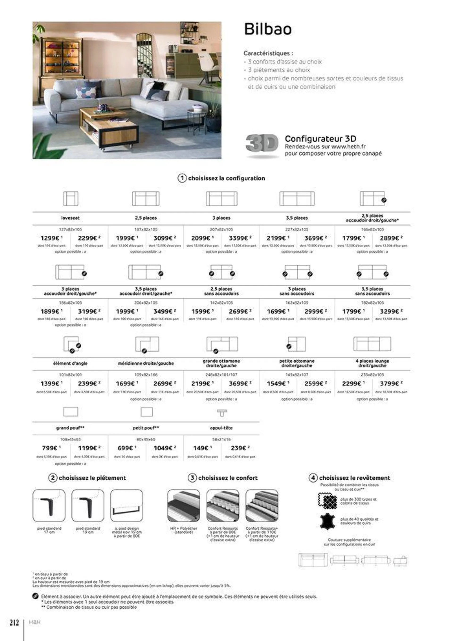 FAUTEUILS ET CANAPÉS  du 15 février au 30 novembre 2024 - Catalogue page 212