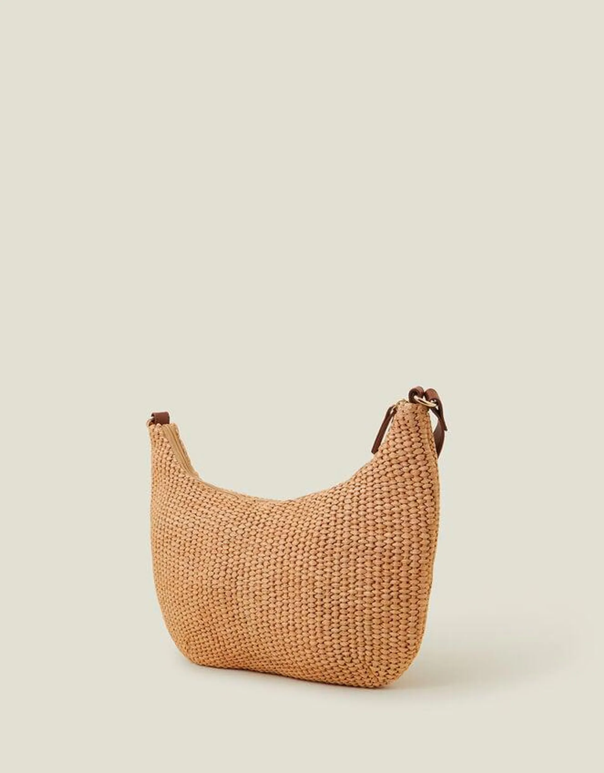 Raffia Cross-Body Bag