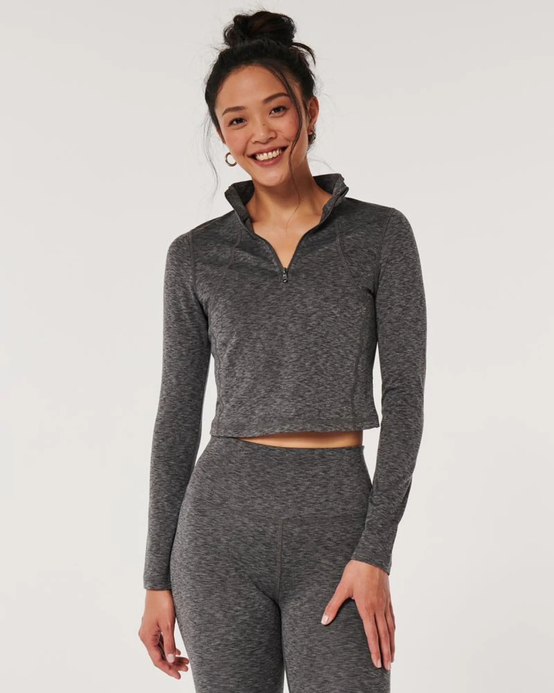 Gilly Hicks Active Recharge Quarter-Zip Top