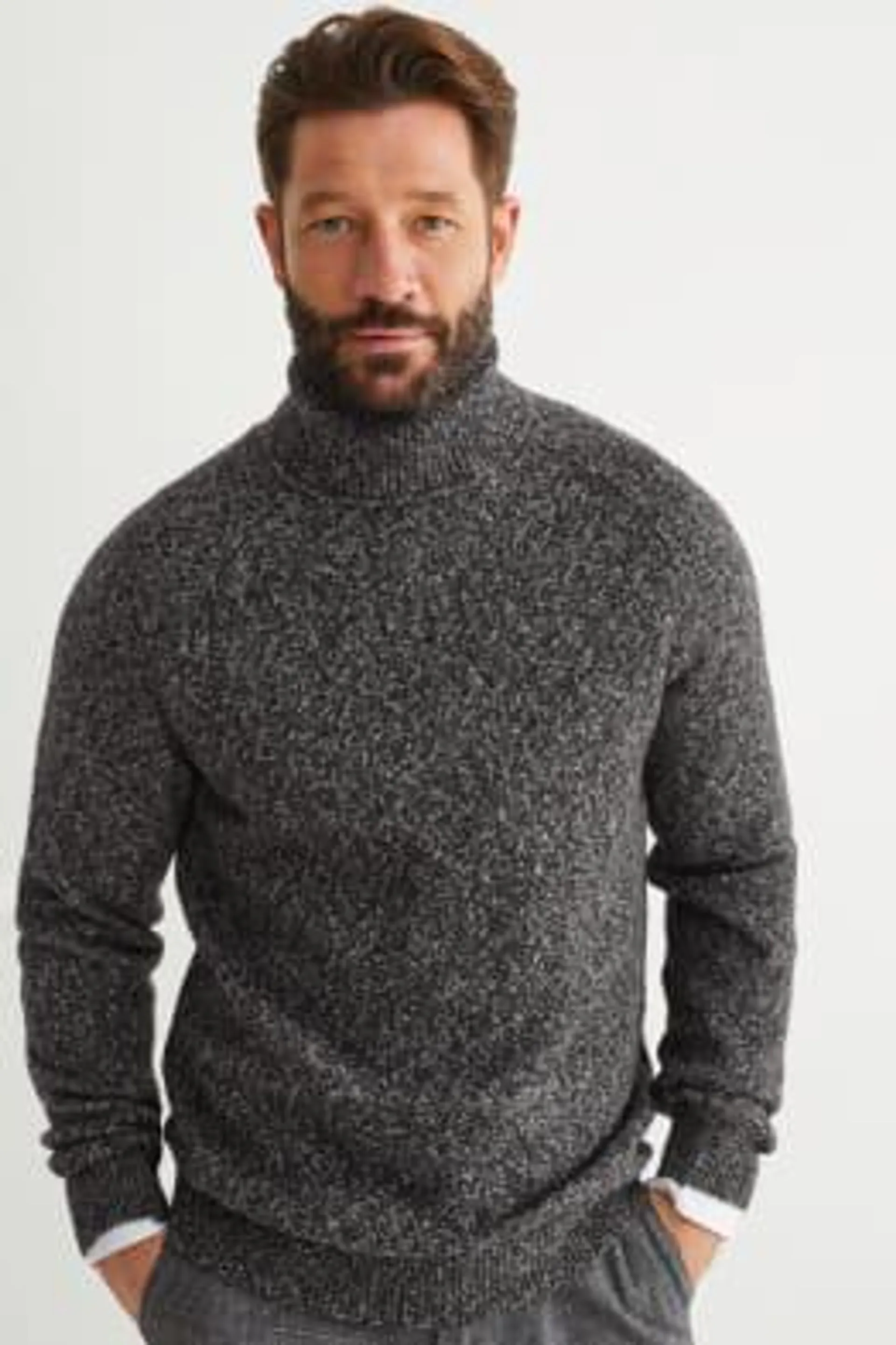 Polo neck jumper