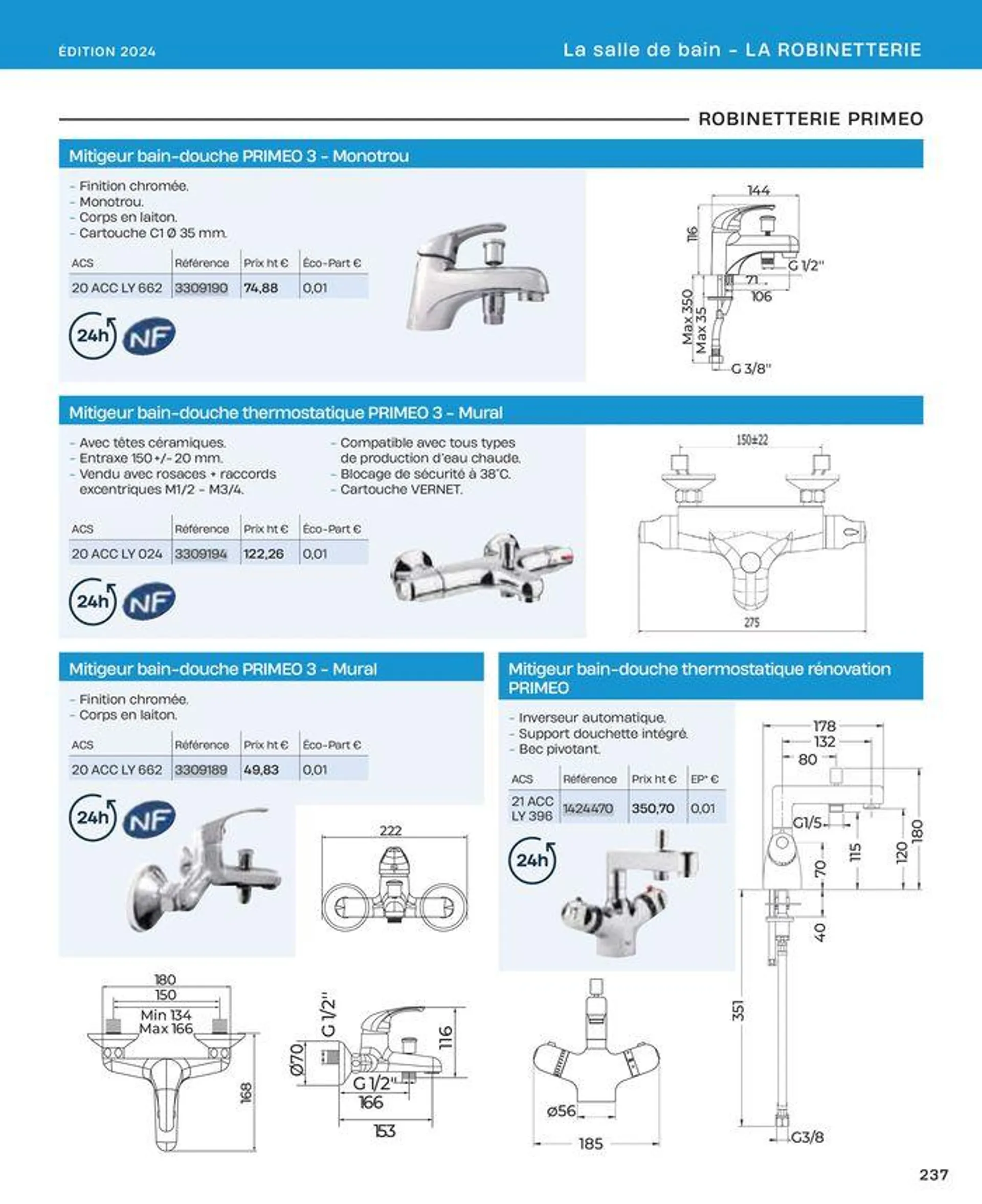 La salle de bain en toute sérénité du 2 juillet au 31 décembre 2024 - Catalogue page 237