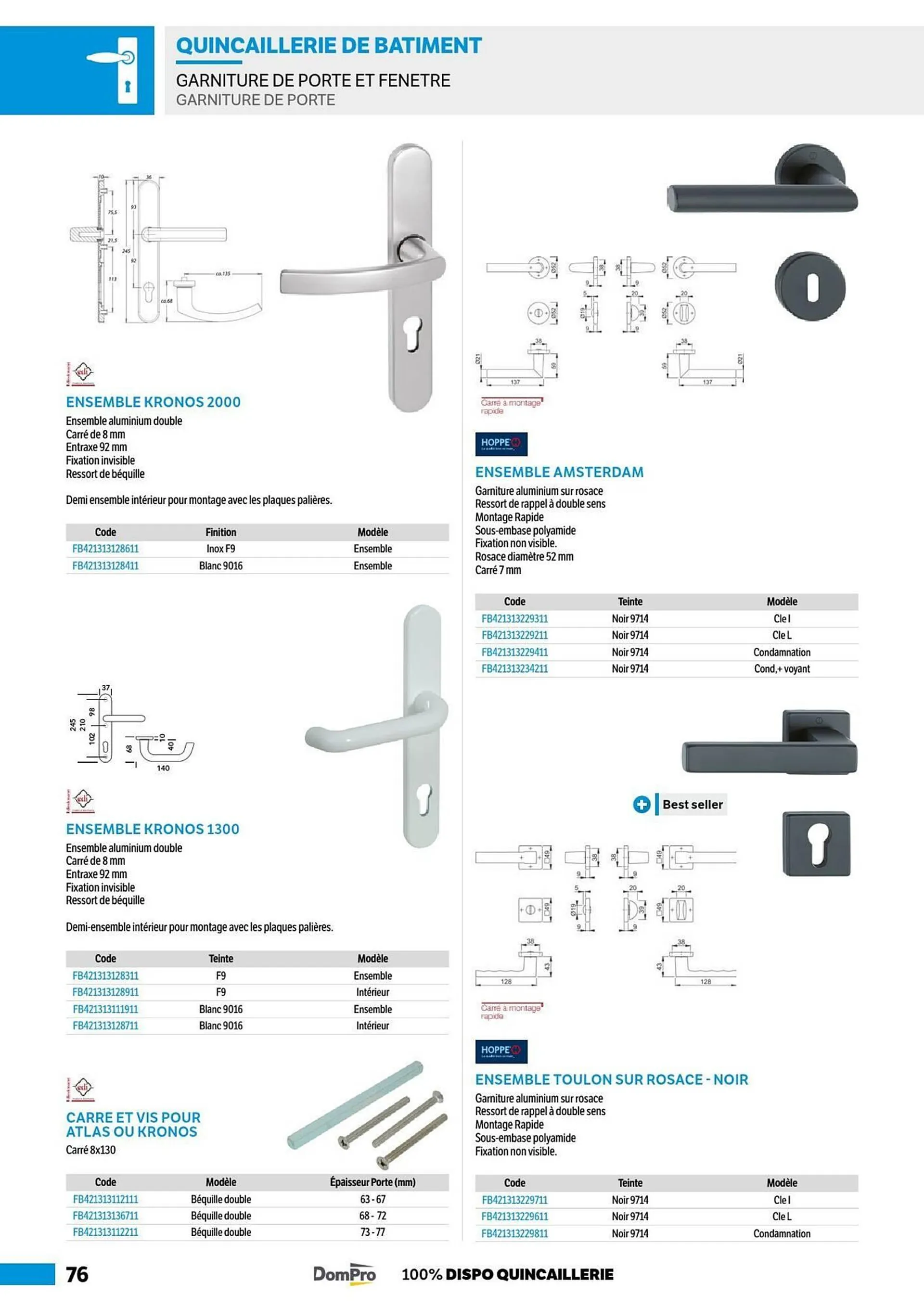 Catalogue DomPro du 8 juillet au 4 janvier 2025 - Catalogue page 76