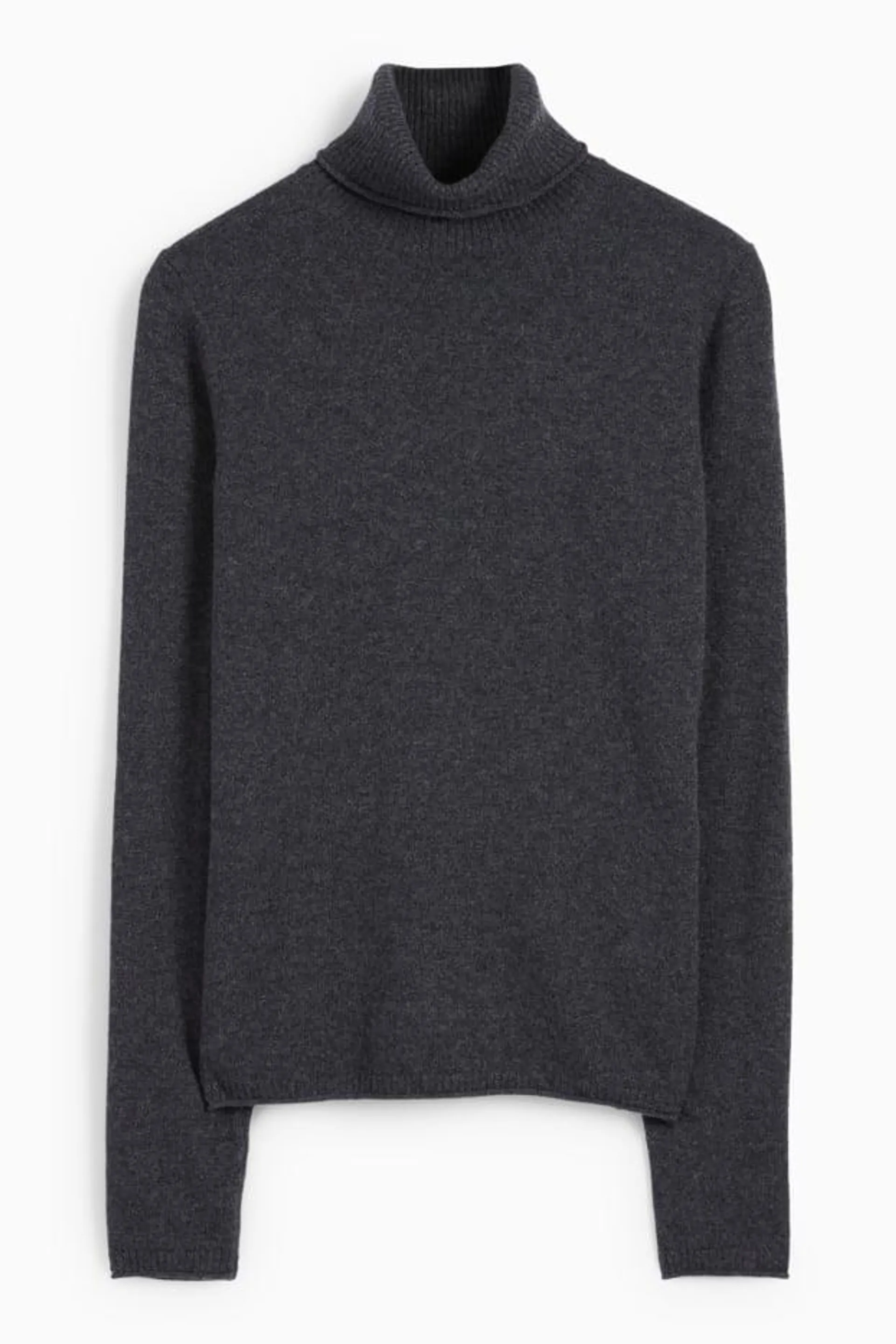 Cashmere polo neck jumper