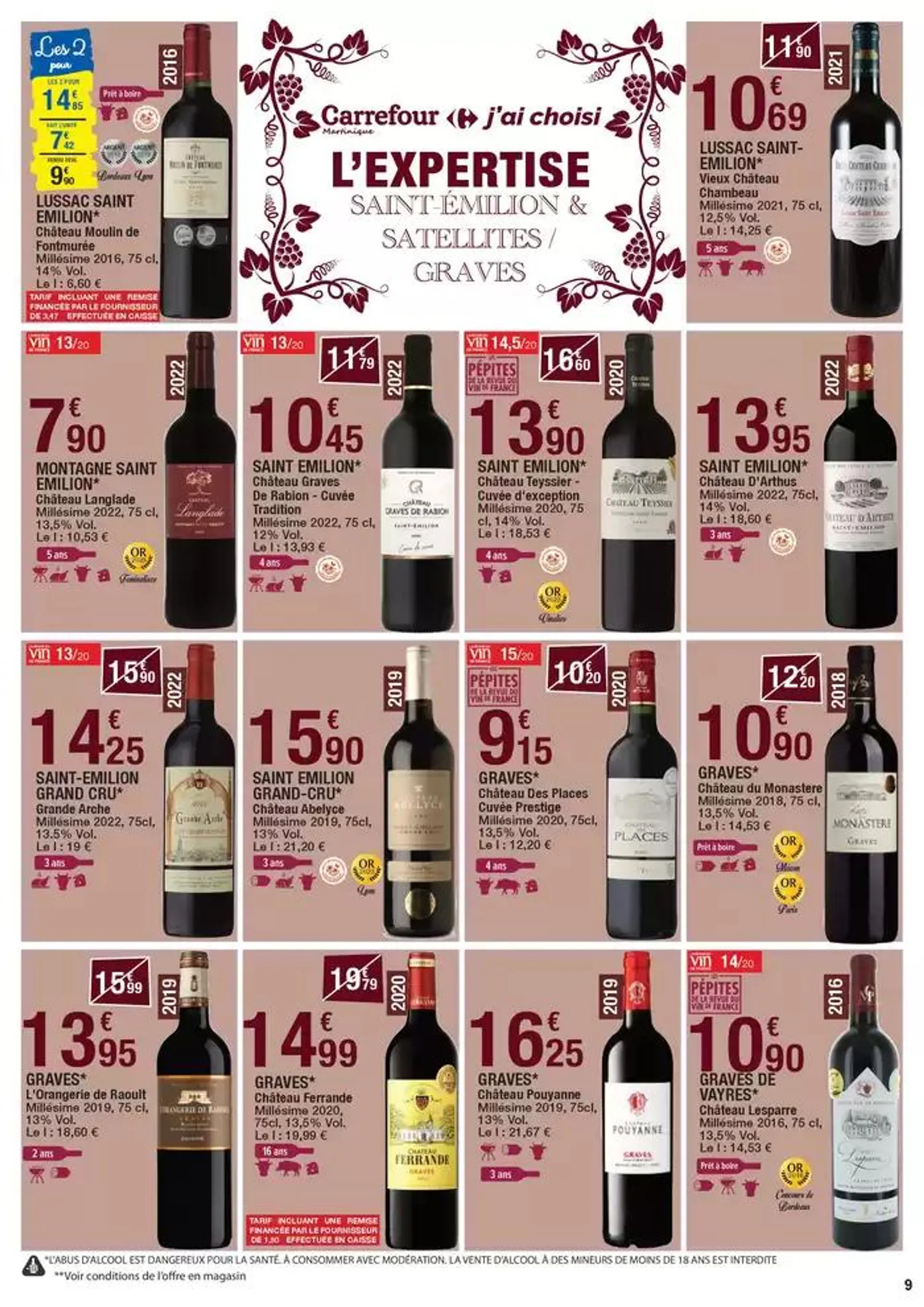 Carrefour FOIRE AUX VINS du 9 octobre au 20 octobre 2024 - Catalogue page 9