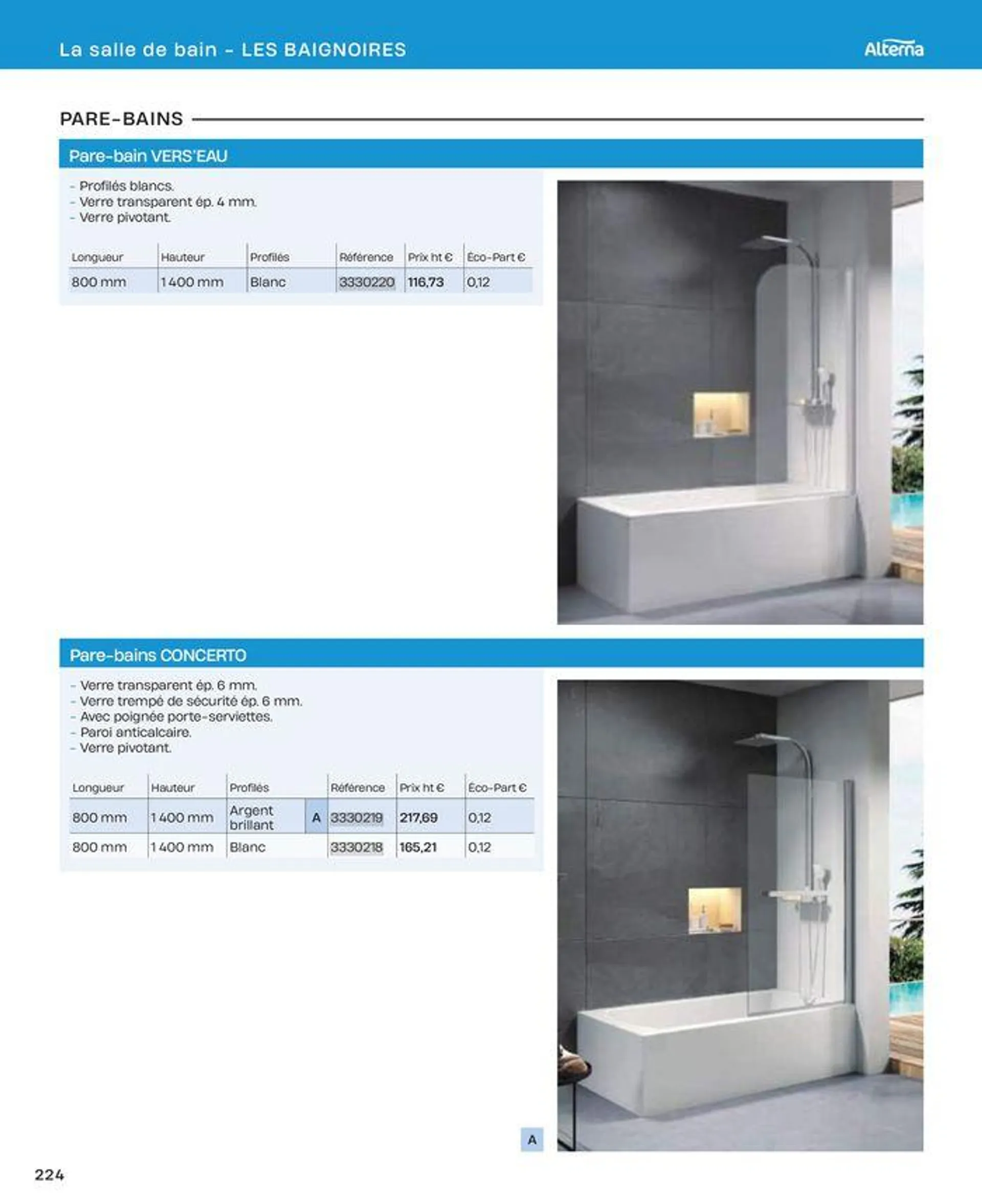 La salle de bain en toute sérénité du 2 juillet au 31 décembre 2024 - Catalogue page 224