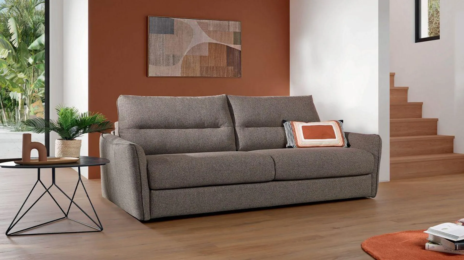 VIGO CANAPÉ-LIT COUCHAGE 140 CM EN TISSU