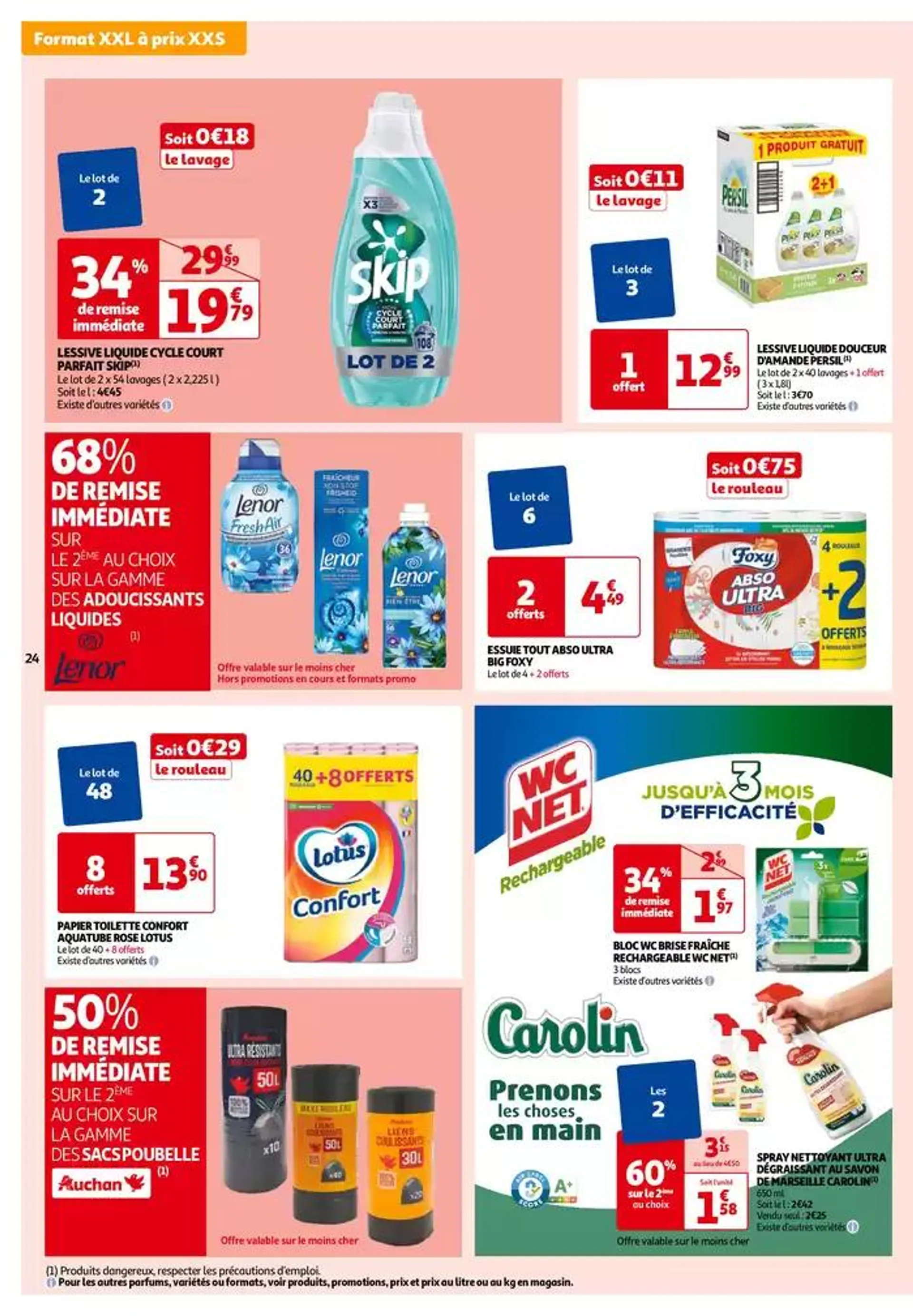 Top depart : 25 jours Auchan  du 29 octobre au 4 novembre 2024 - Catalogue page 24