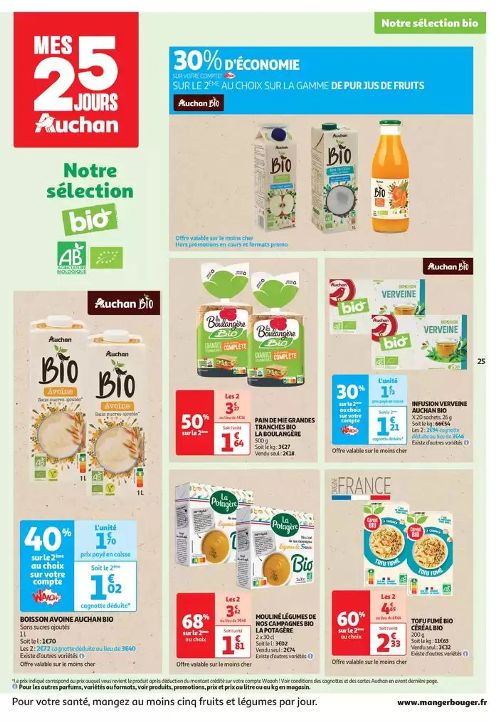 Top depart : 25 jours Auchan  du 29 octobre au 4 novembre 2024 - Catalogue page 25