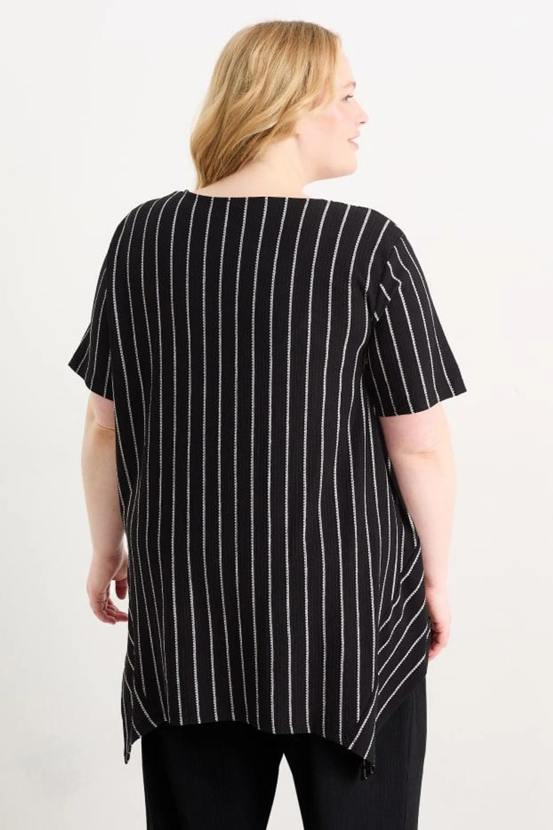 T-shirt - striped - textured