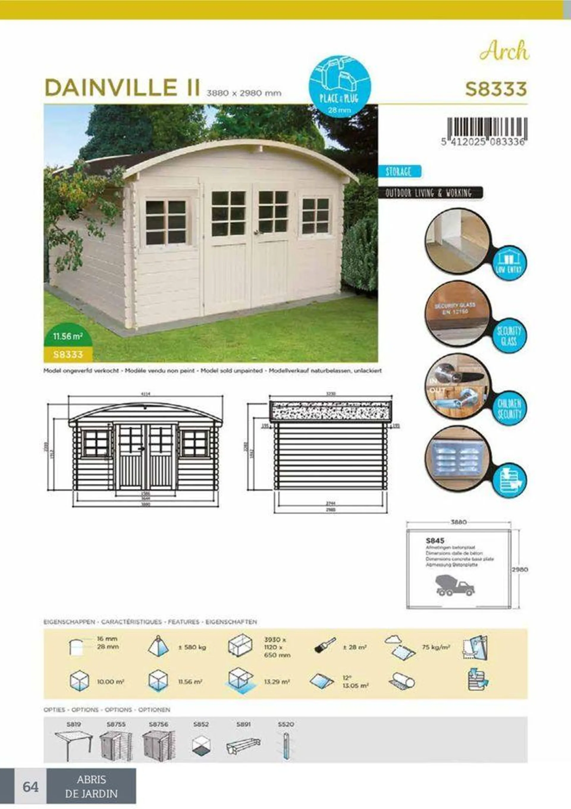 Abris de Jardin du 31 janvier au 31 décembre 2024 - Catalogue page 64