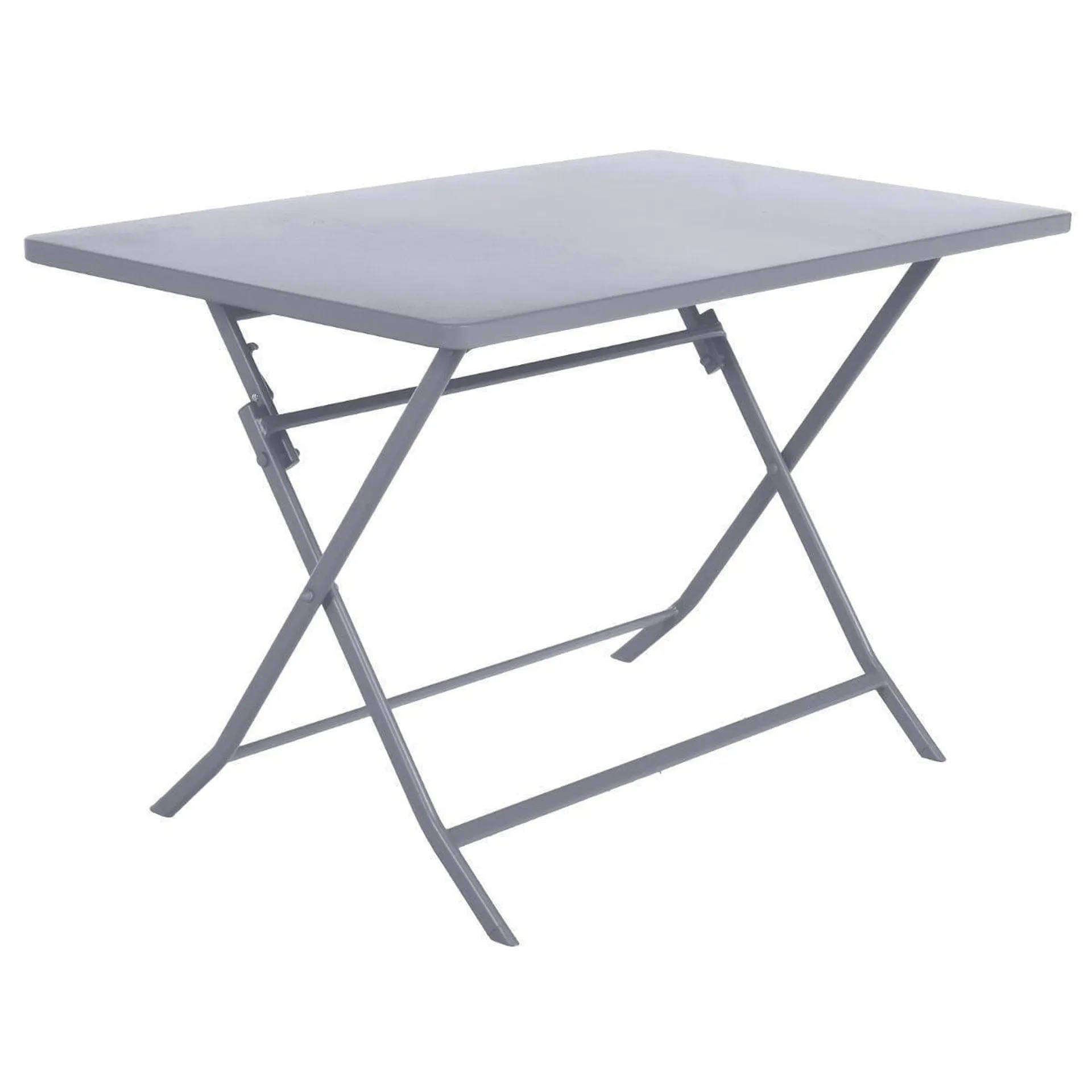 Table Greensboro rectangulaire - 110 x 70 x H 71 cm - Gris galet - HESPERIDE