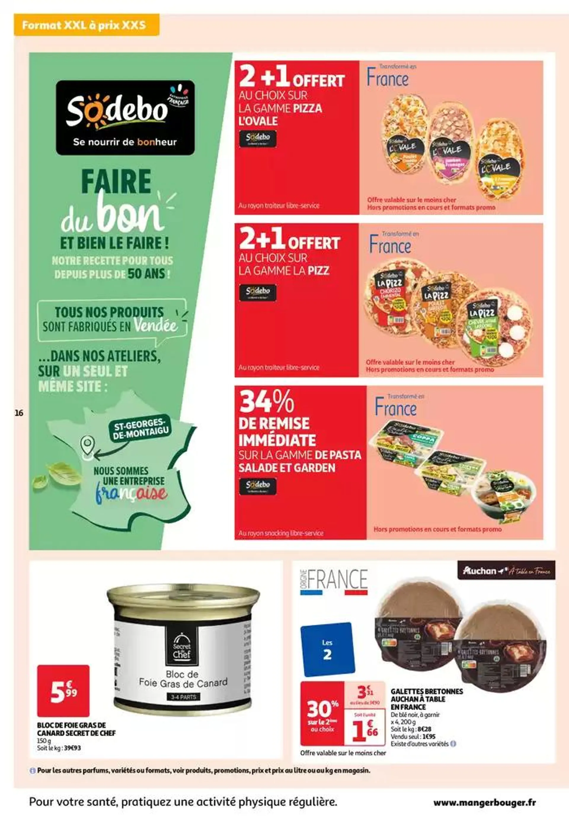 Top depart : 25 jours Auchan  du 29 octobre au 4 novembre 2024 - Catalogue page 16