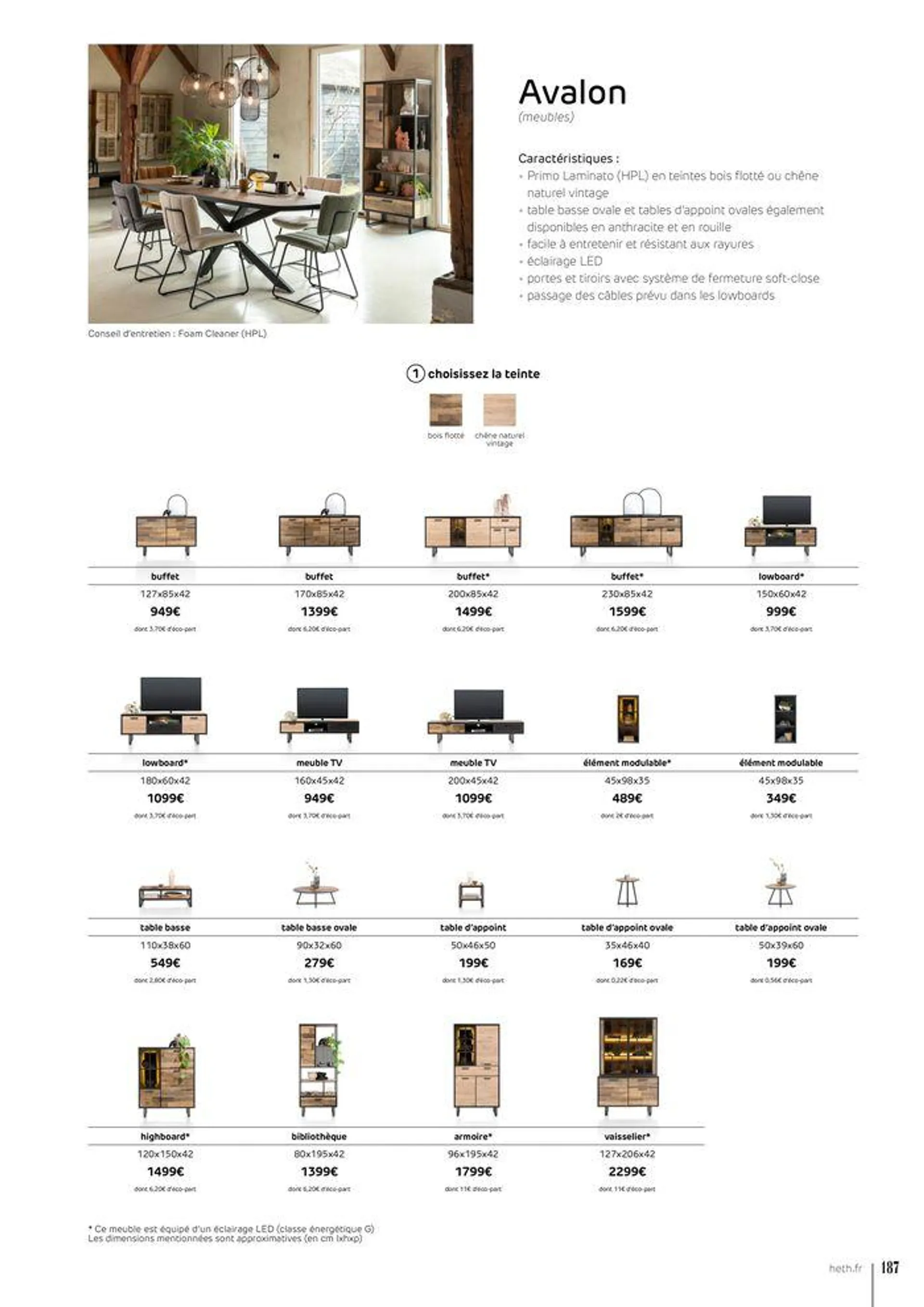 FAUTEUILS ET CANAPÉS  du 15 février au 30 novembre 2024 - Catalogue page 187