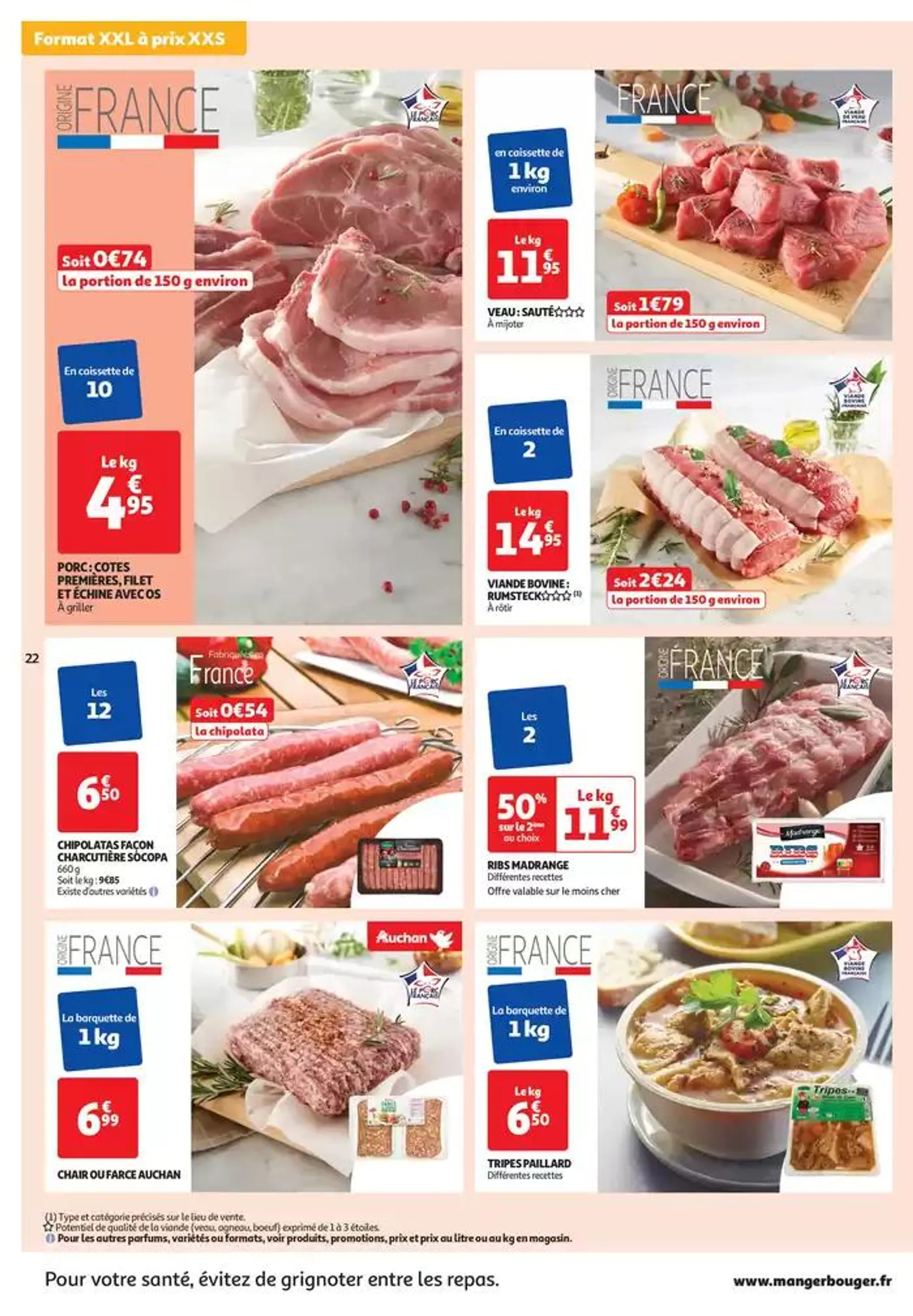 Top depart : 25 jours Auchan  du 29 octobre au 4 novembre 2024 - Catalogue page 22