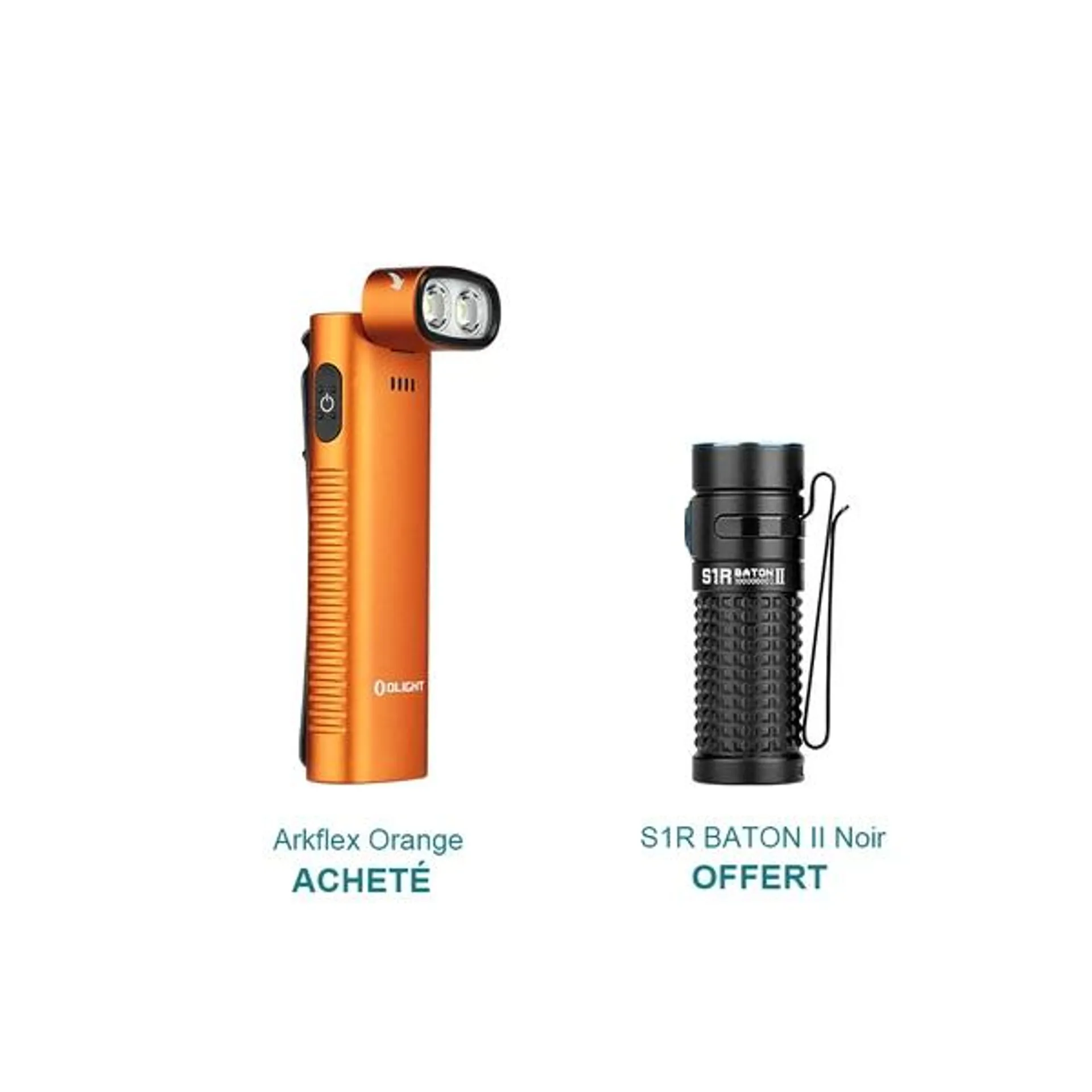 【1 acheté = 1 offert】Arkflex Orange + S1R BATON II Noir