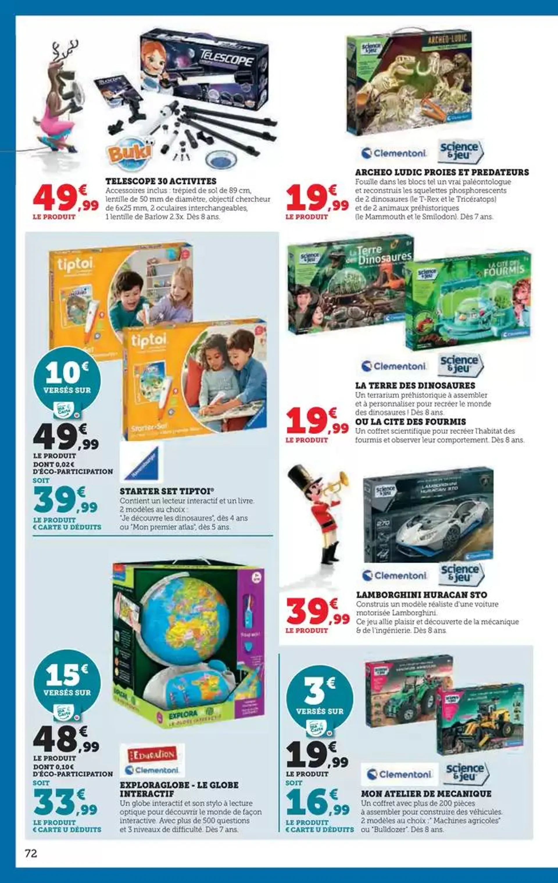 Jouets du 22 octobre au 8 décembre 2024 - Catalogue page 72