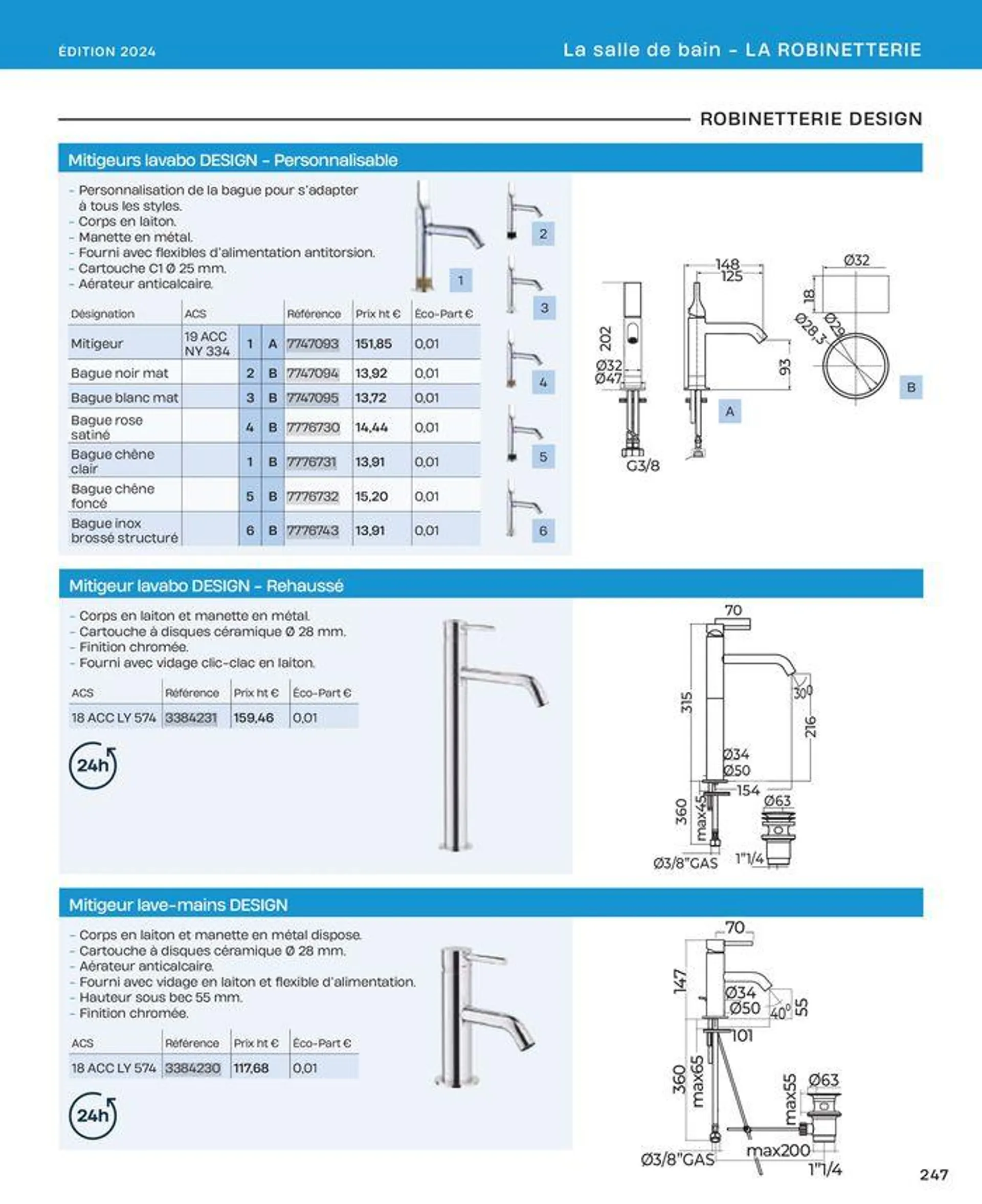 La salle de bain en toute sérénité du 2 juillet au 31 décembre 2024 - Catalogue page 247