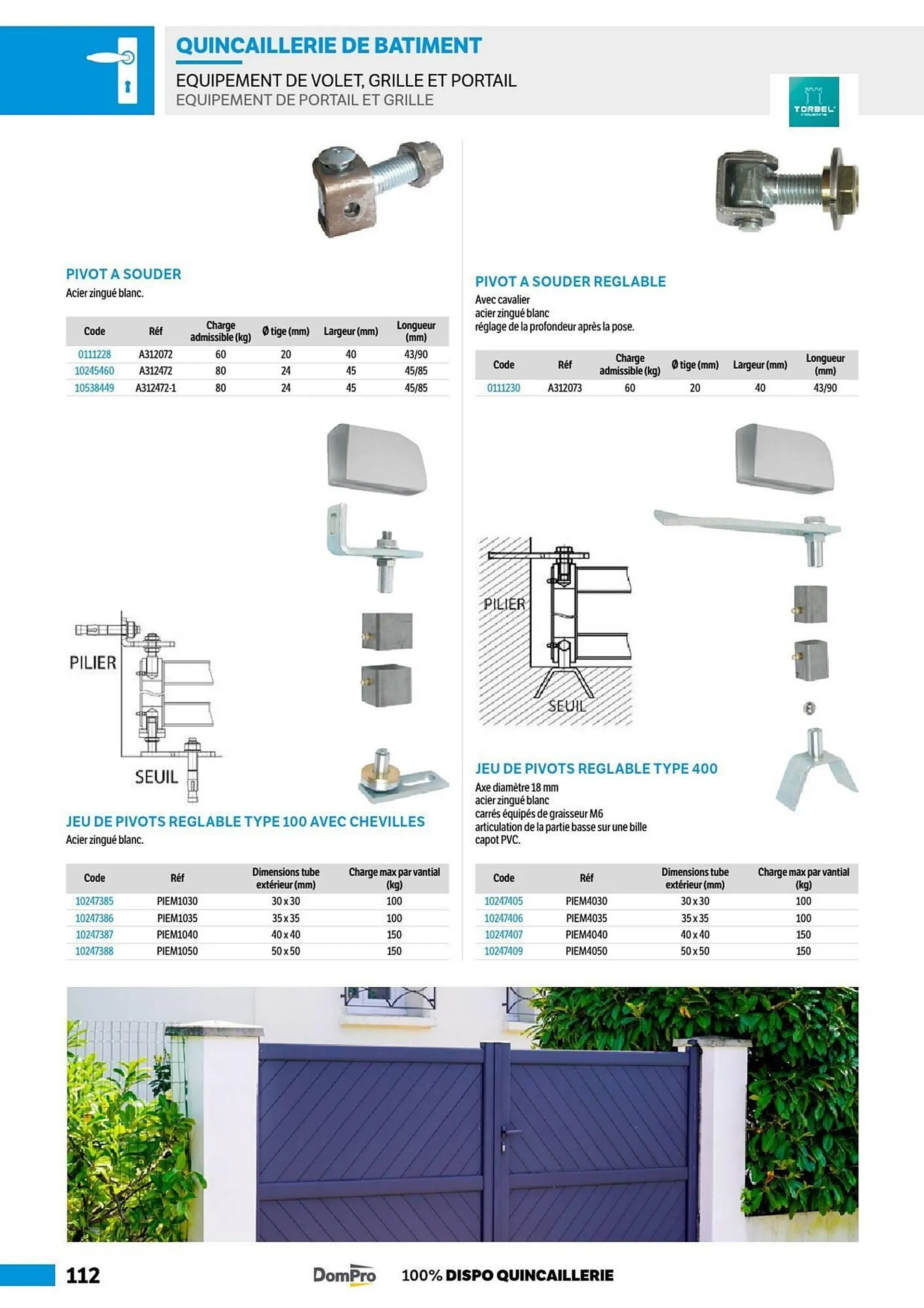 Catalogue DomPro du 8 juillet au 4 janvier 2025 - Catalogue page 112