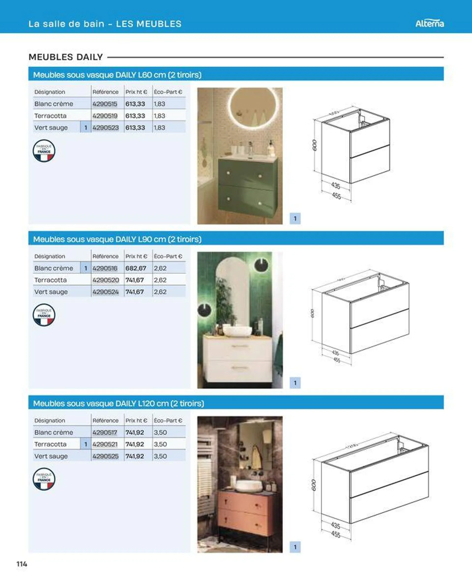 La salle de bain en toute sérénité du 2 juillet au 31 décembre 2024 - Catalogue page 114