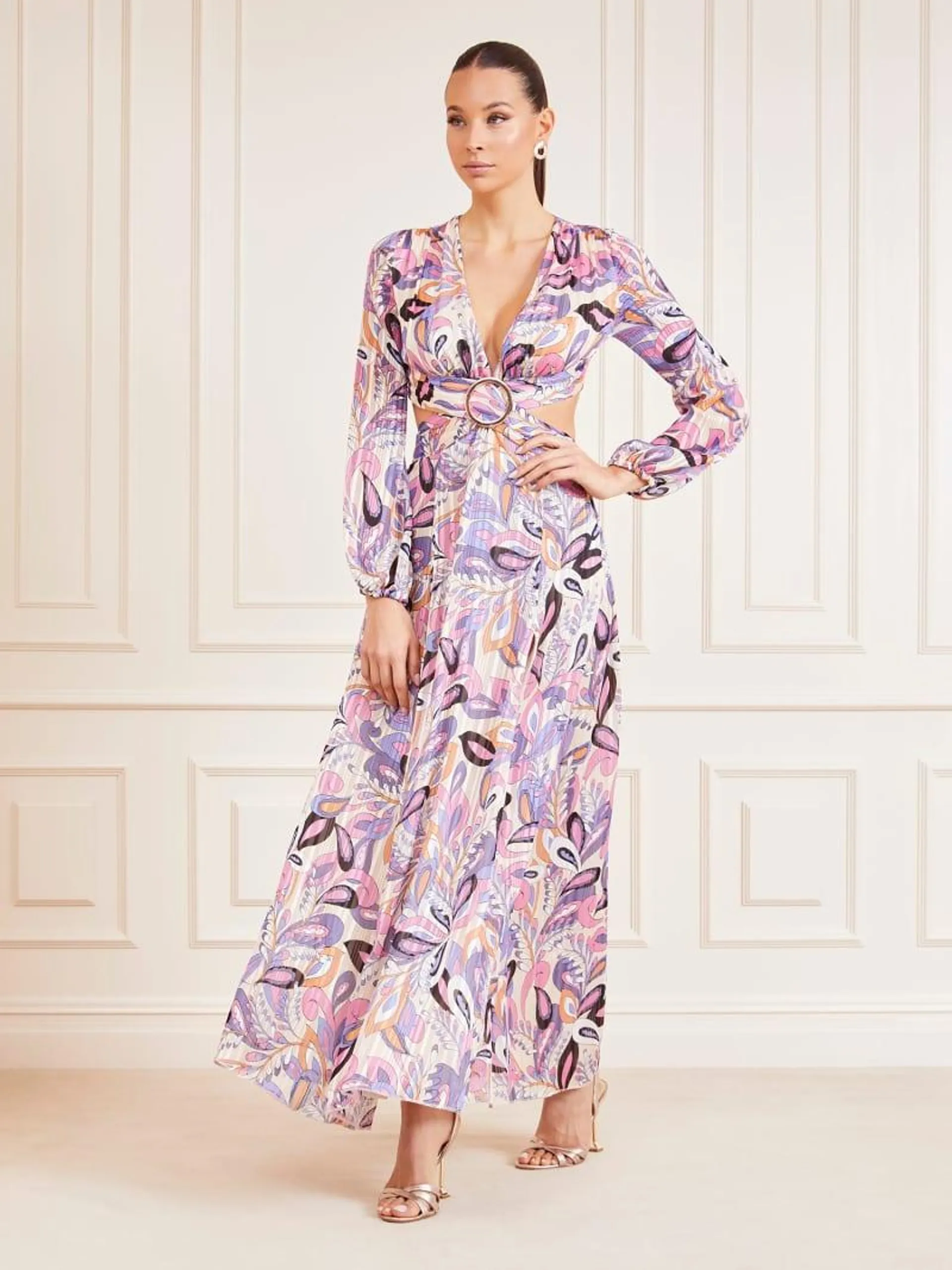 Robe longue imprimé paisley marciano