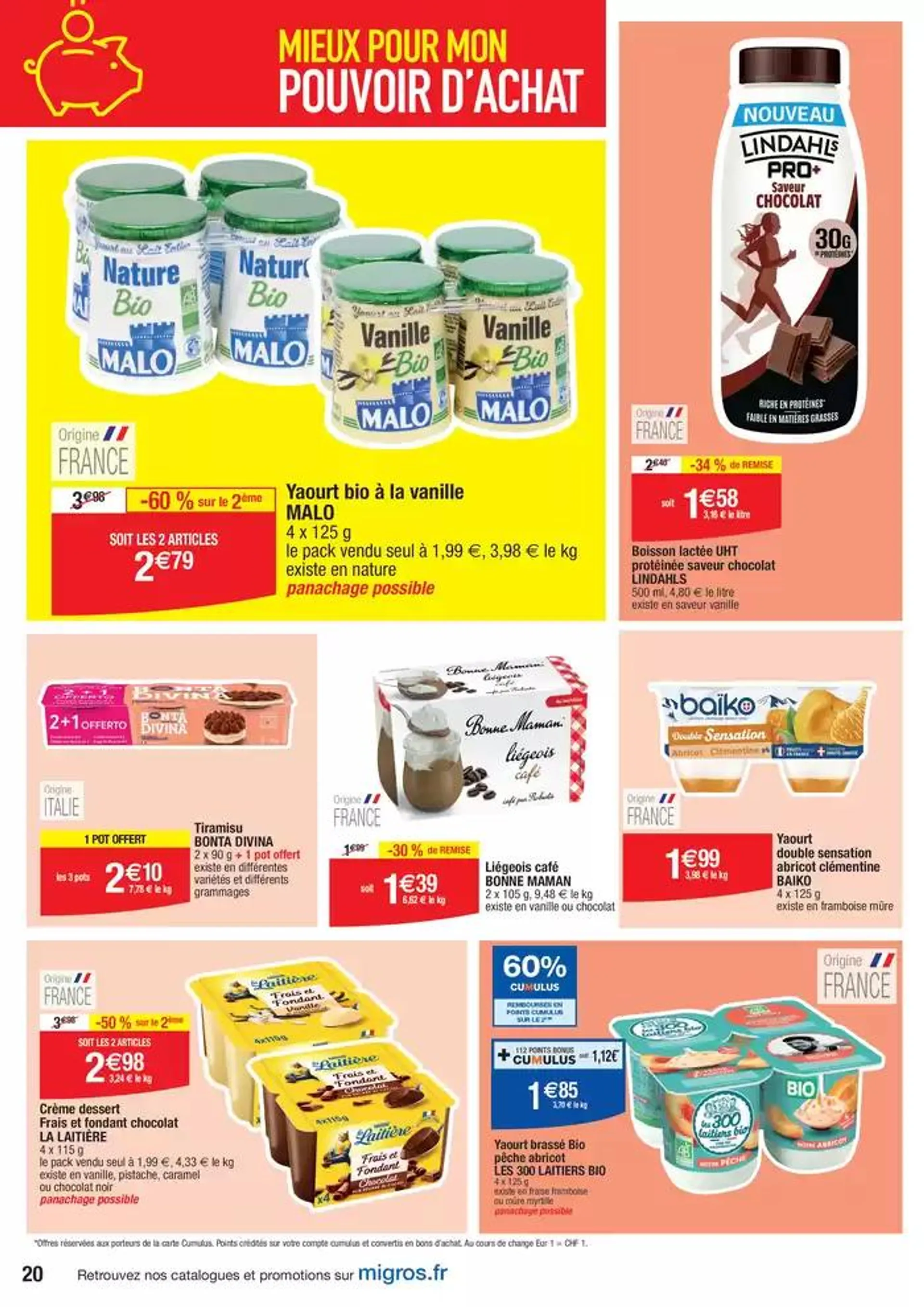 Mieux pour mon pouvoir d’achat du 8 octobre au 13 octobre 2024 - Catalogue page 20