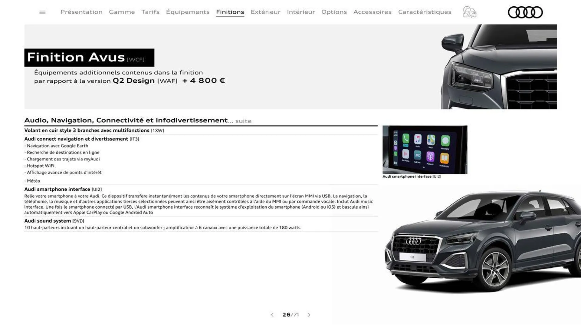 Audi Q2 du 20 août au 31 décembre 2024 - Catalogue page 26