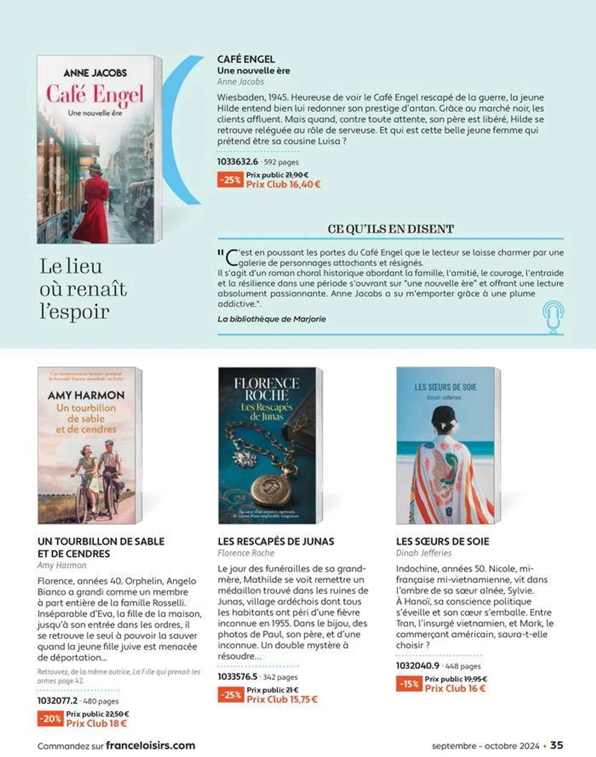 Septembre - Octobre 2024 du 2 septembre au 31 octobre 2024 - Catalogue page 35