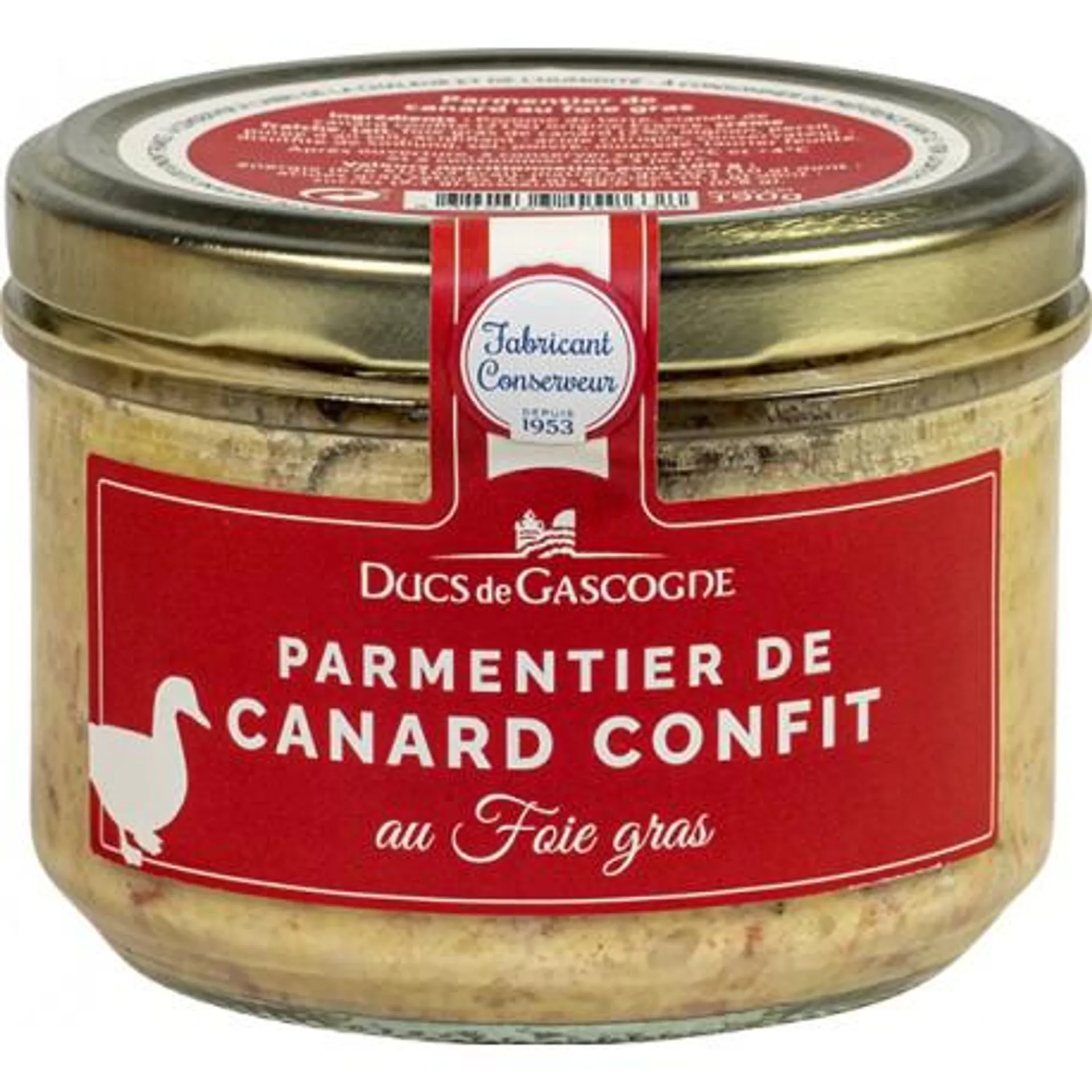 Parmentier de canard confit au foie gras