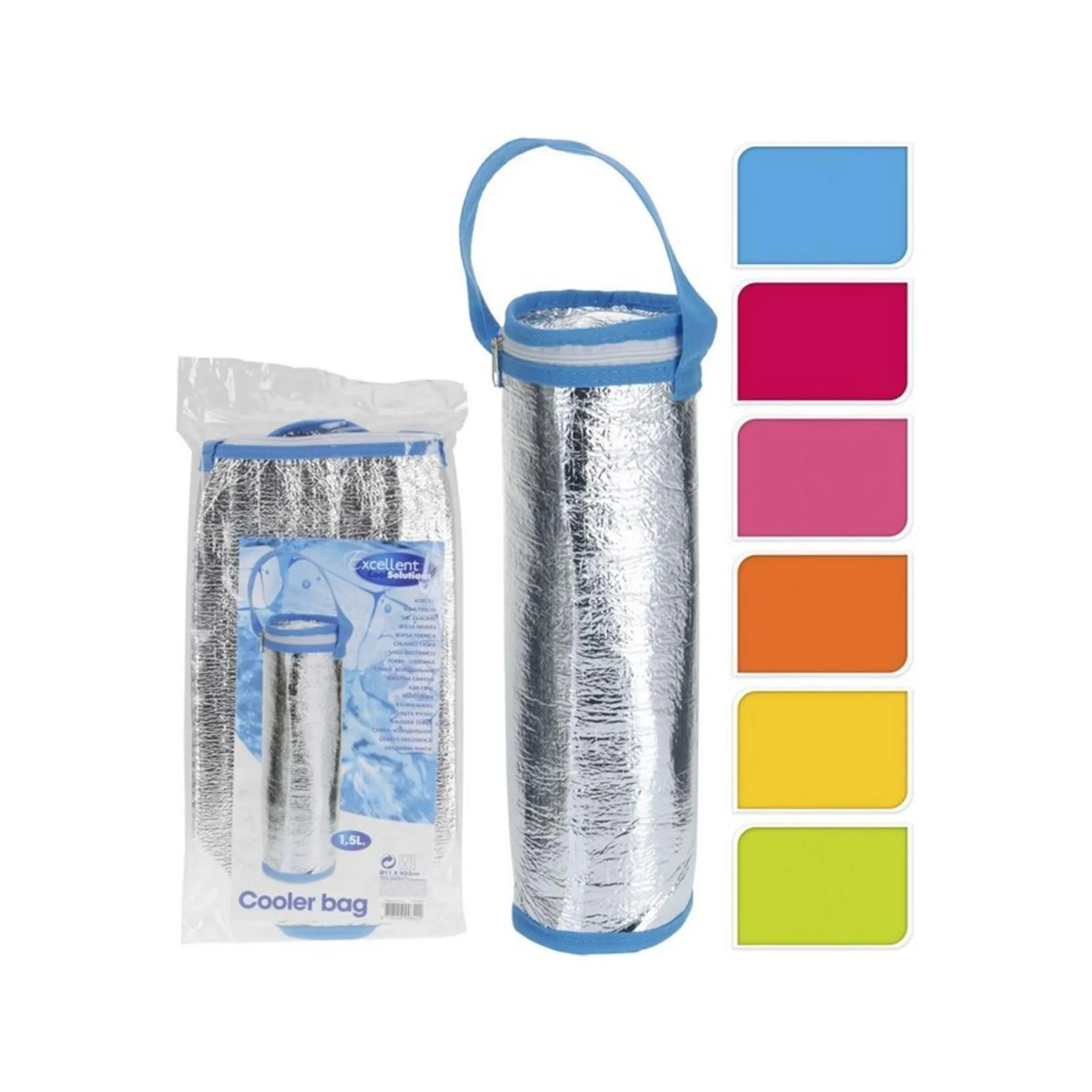 Glacière porte-bouteille 1,5 L - Nylon - 20 x 12 x H 34 cm - Différents coloris