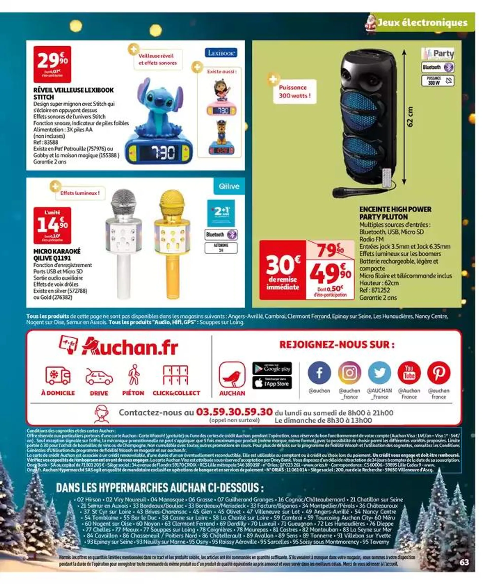 Réveillons Noël, un max de promos pour les fêtes du 11 octobre au 6 décembre 2024 - Catalogue page 63