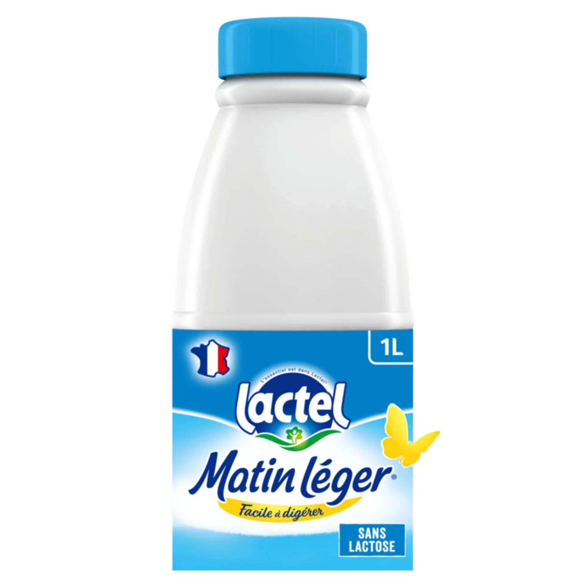 LACTEL Matin léger Lait facile à digérer sans lactose 1L