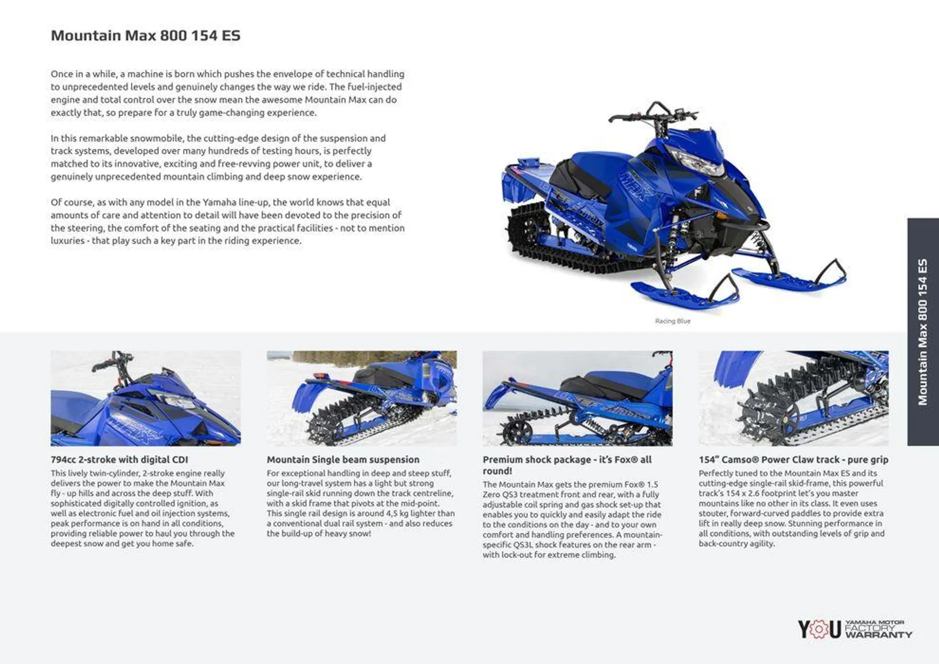 Catalogue Yamaha Motoneiges - Snowmobiles du 18 juin au 31 décembre 2024 - Catalogue page 13