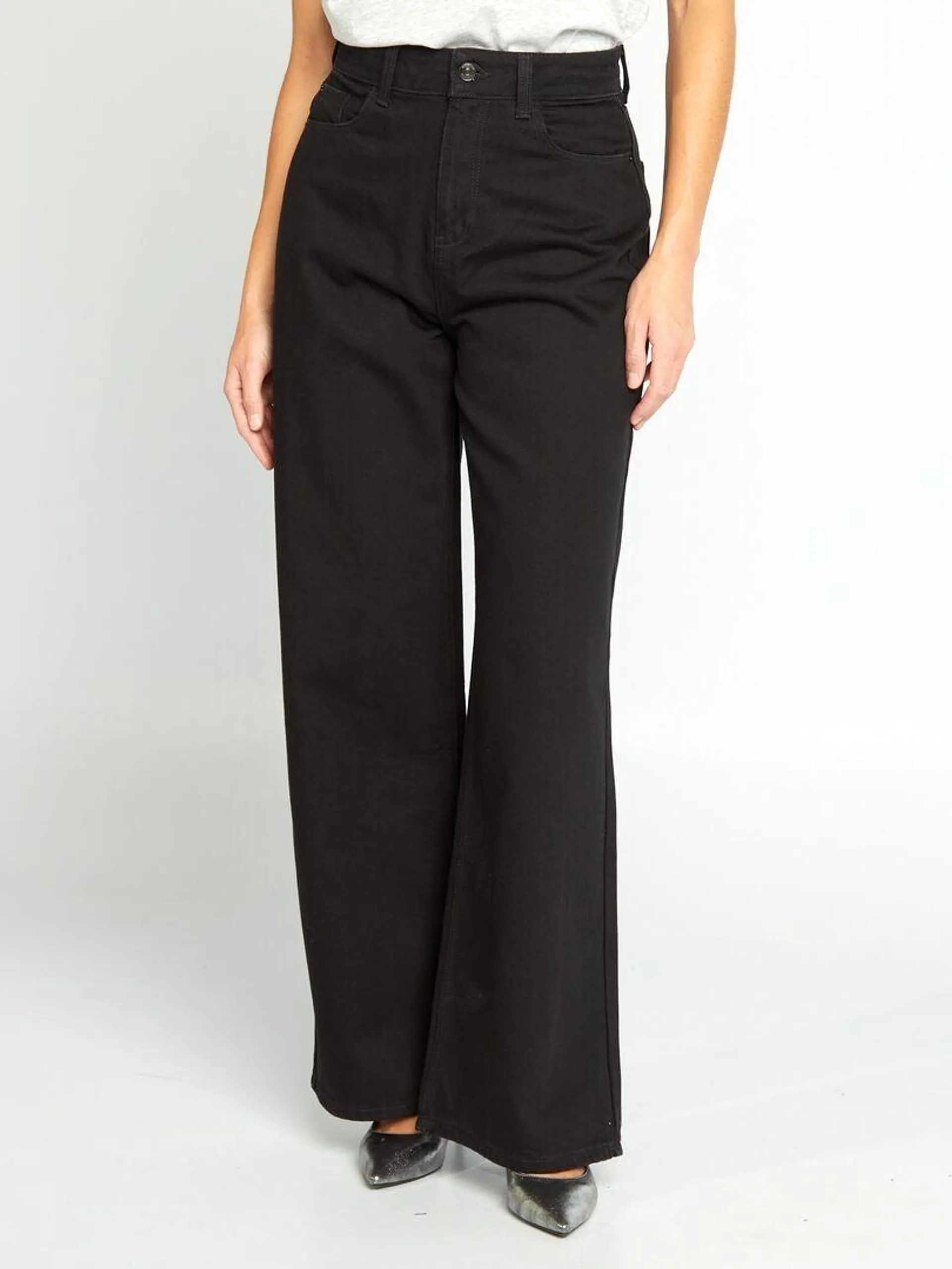 Jean wide leg - L30 - Noir