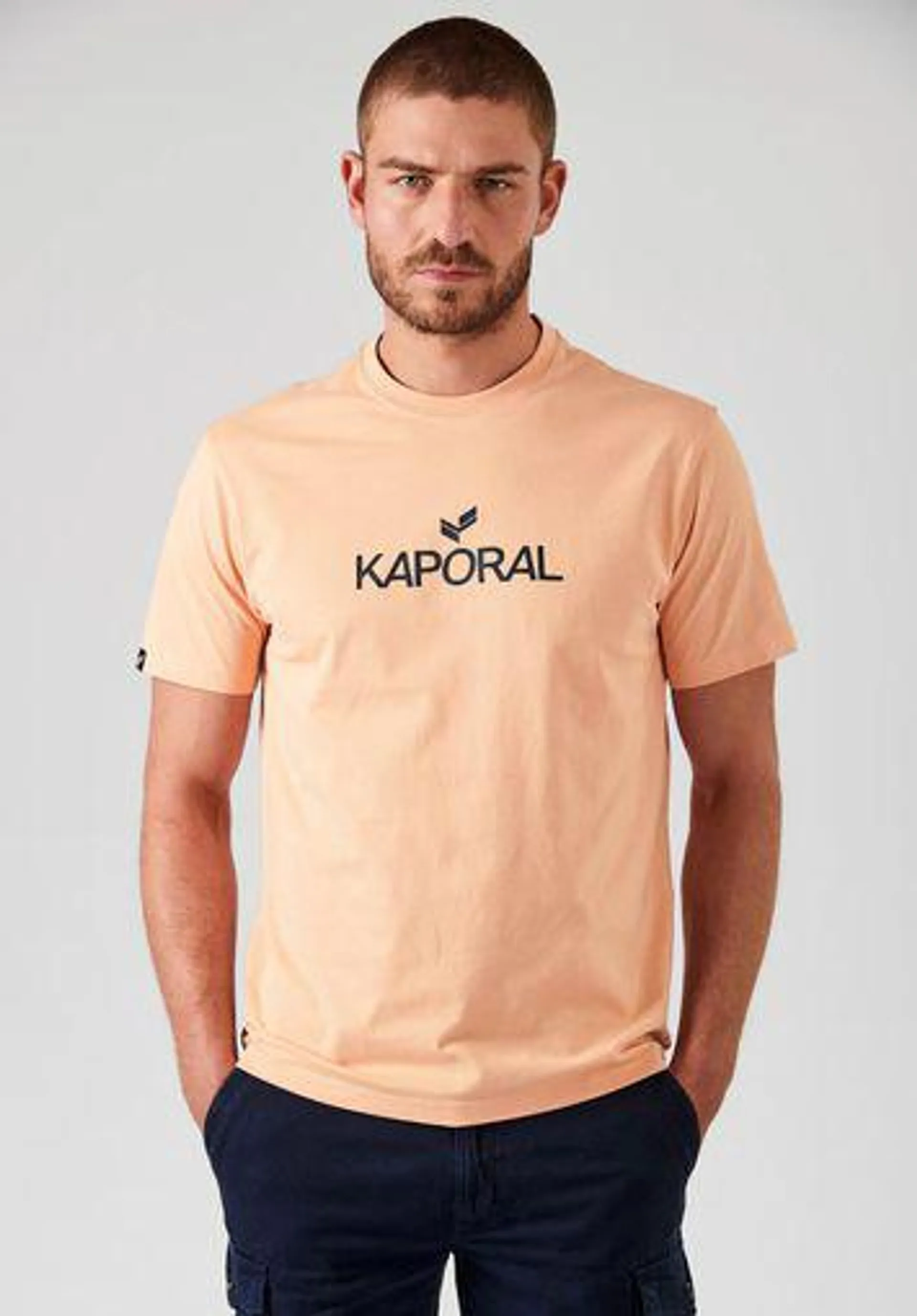 T-shirt orange Homme en 100% coton bio
