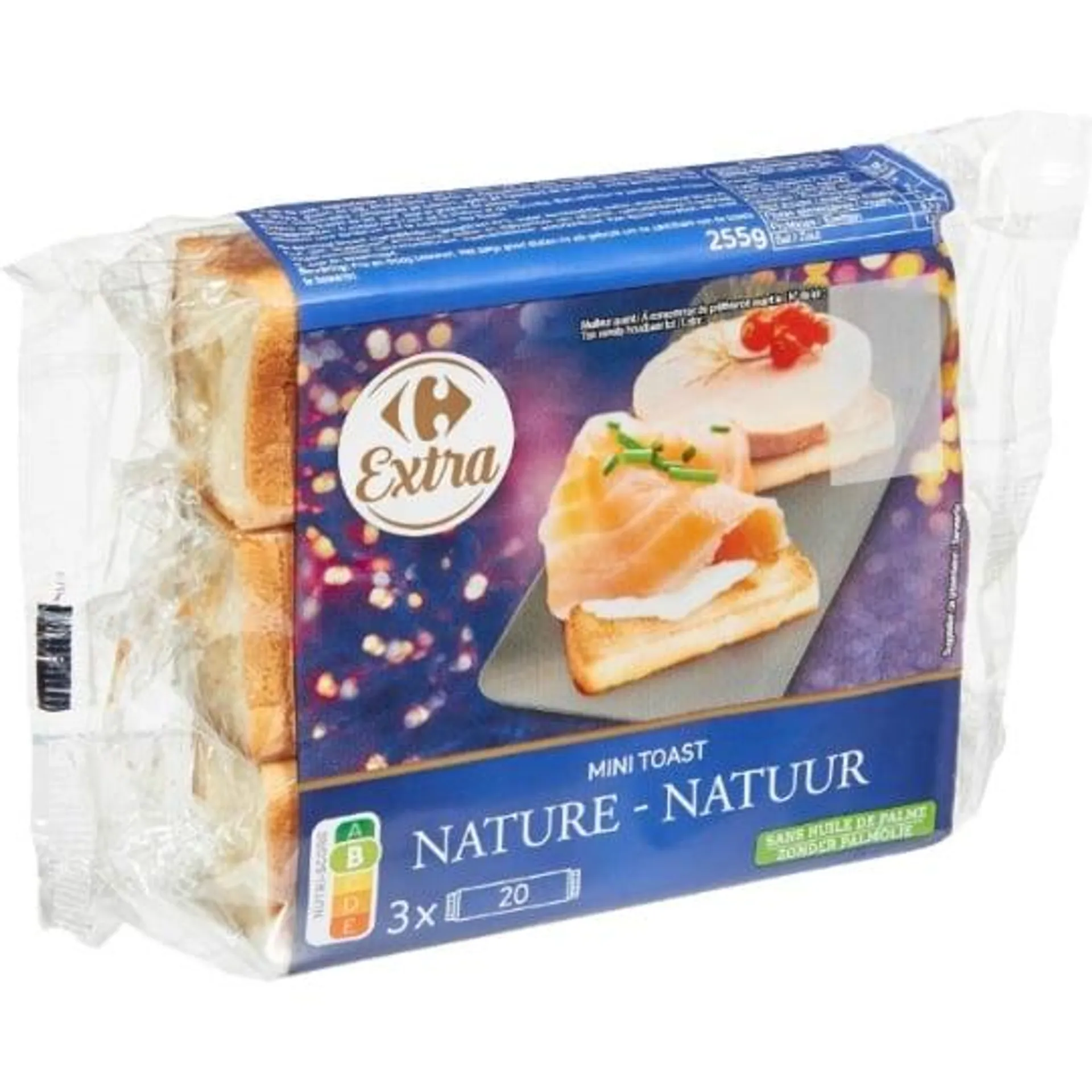 Mini toast nature CARREFOUR EXTRA