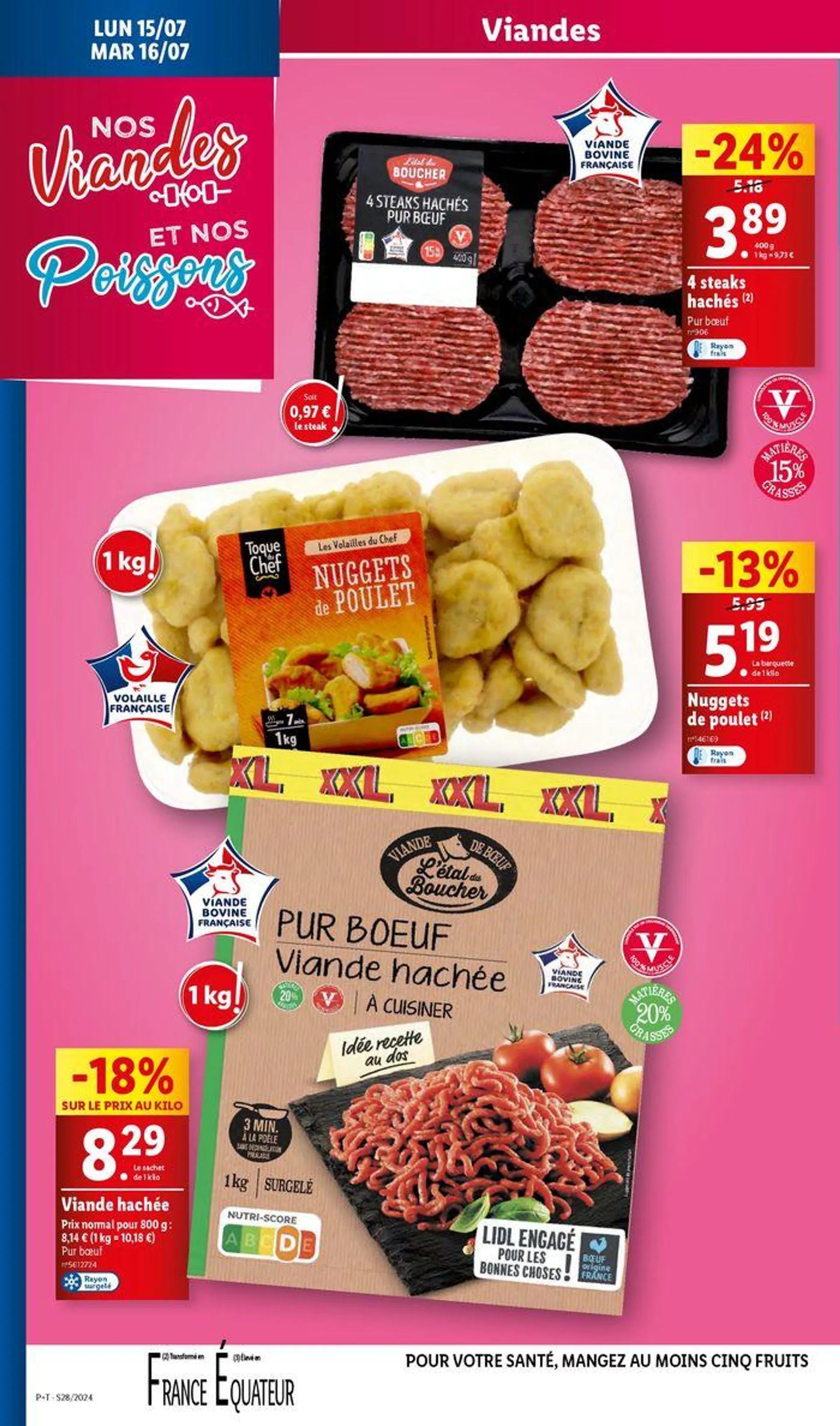 Profiez des petits prix pour des méga économies chez Lidl ! du 10 juillet au 16 juillet 2024 - Catalogue page 40