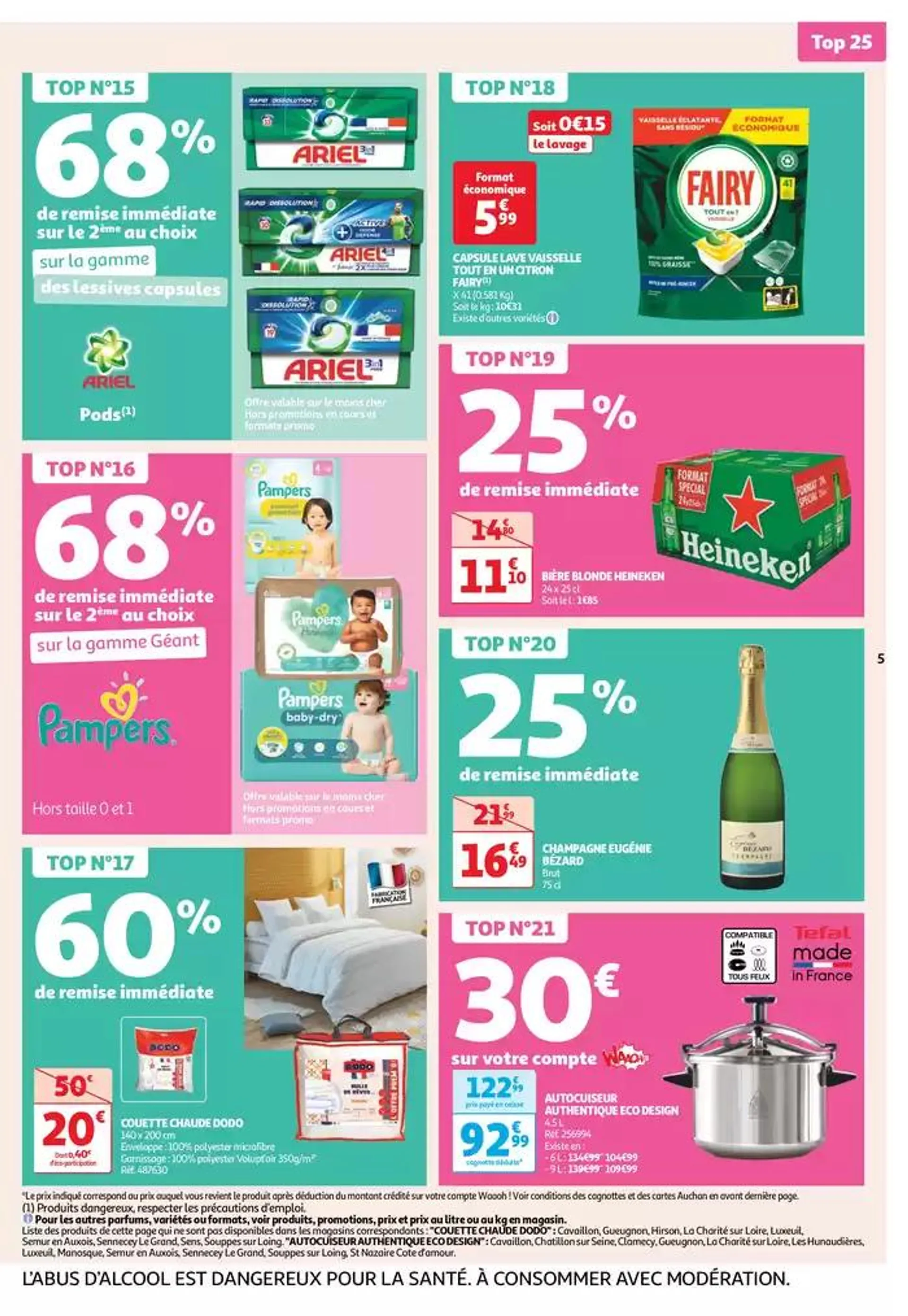 Top depart : 25 jours Auchan  du 29 octobre au 4 novembre 2024 - Catalogue page 5