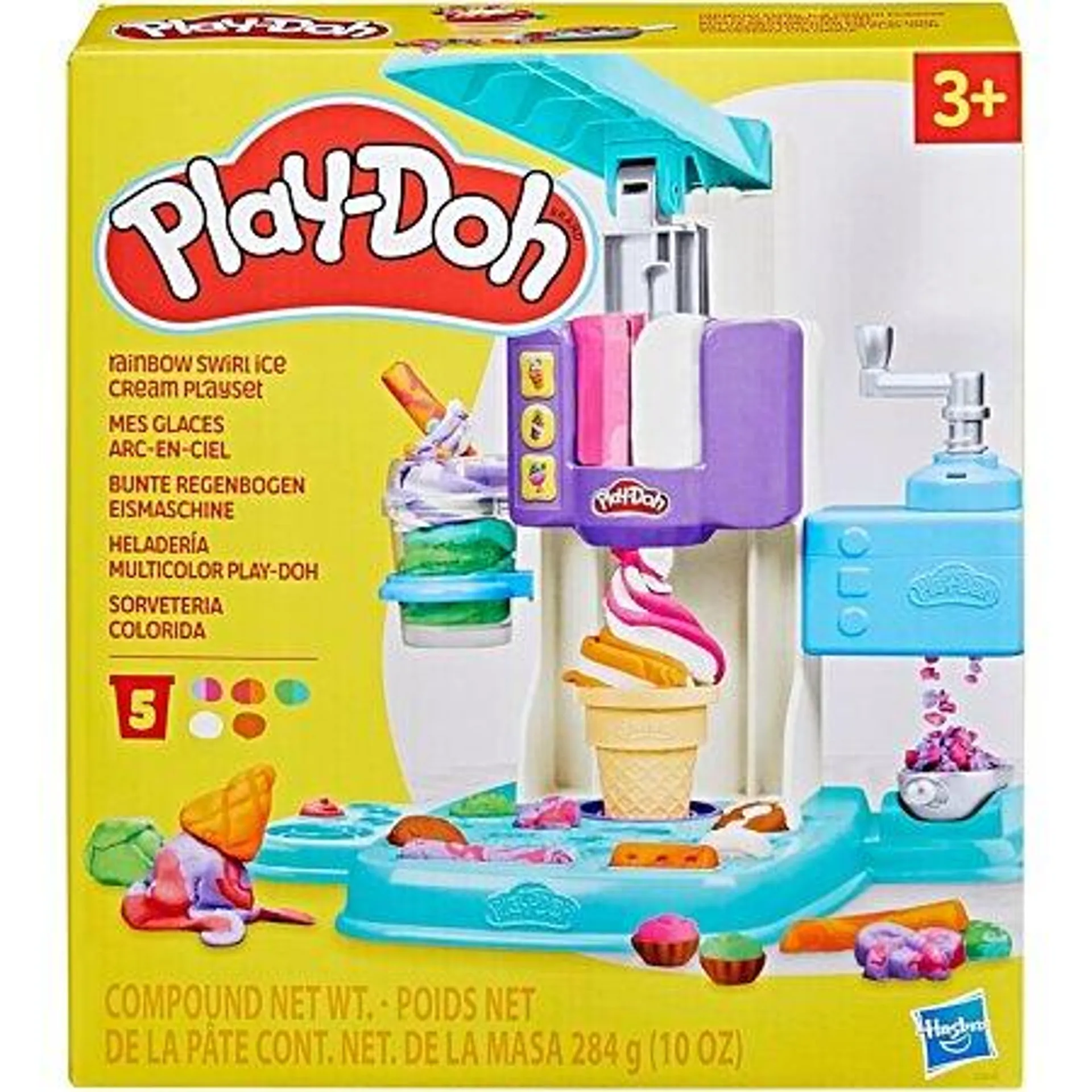 Play-Doh coffret Mes glaces arc-en-ciel avec pâte à modeler